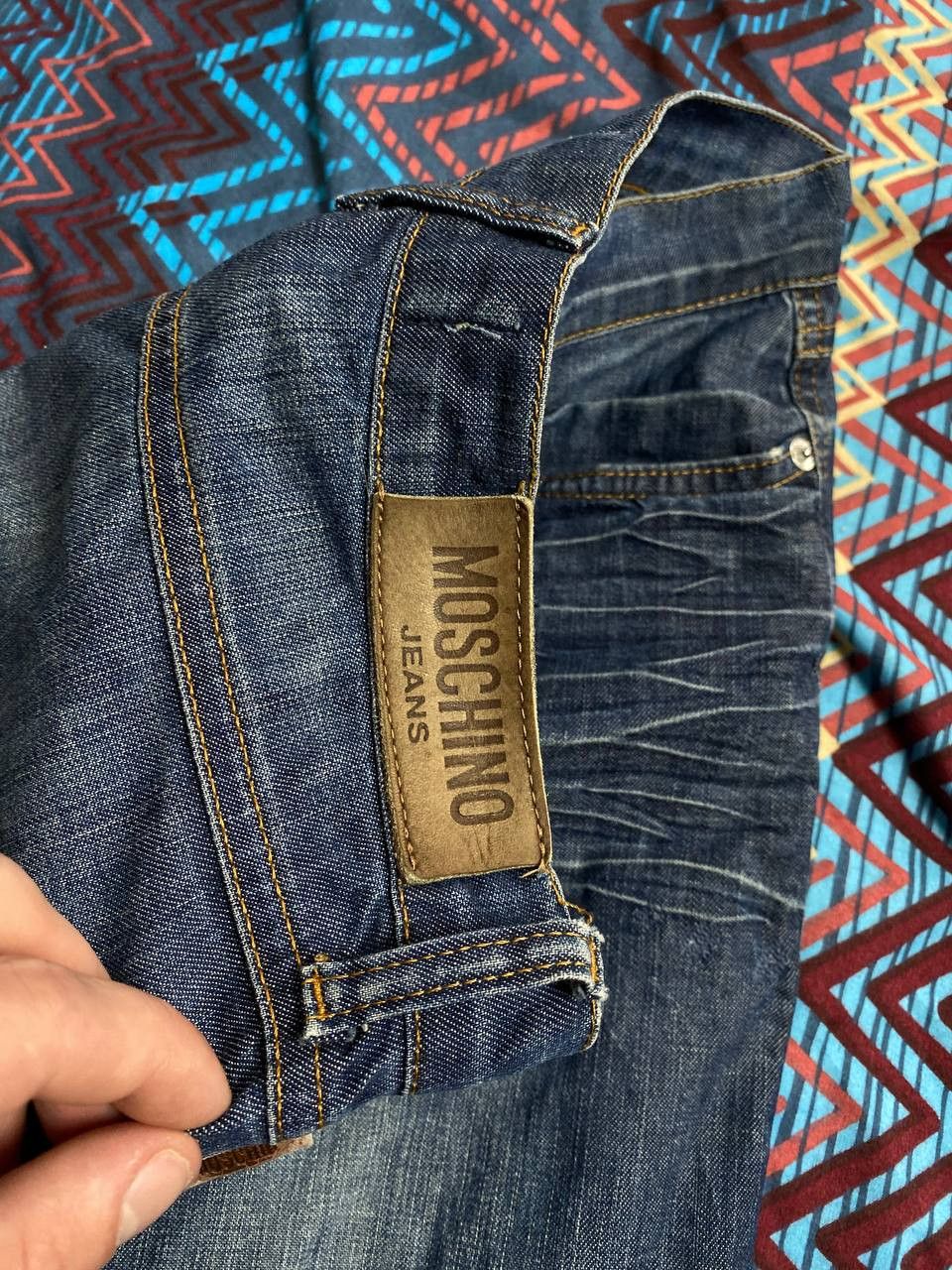 JNCO × Moschino Vintage Moschino Baggy Wide Leg Buckle Back Jeans Size US 27 - 20 Thumbnail