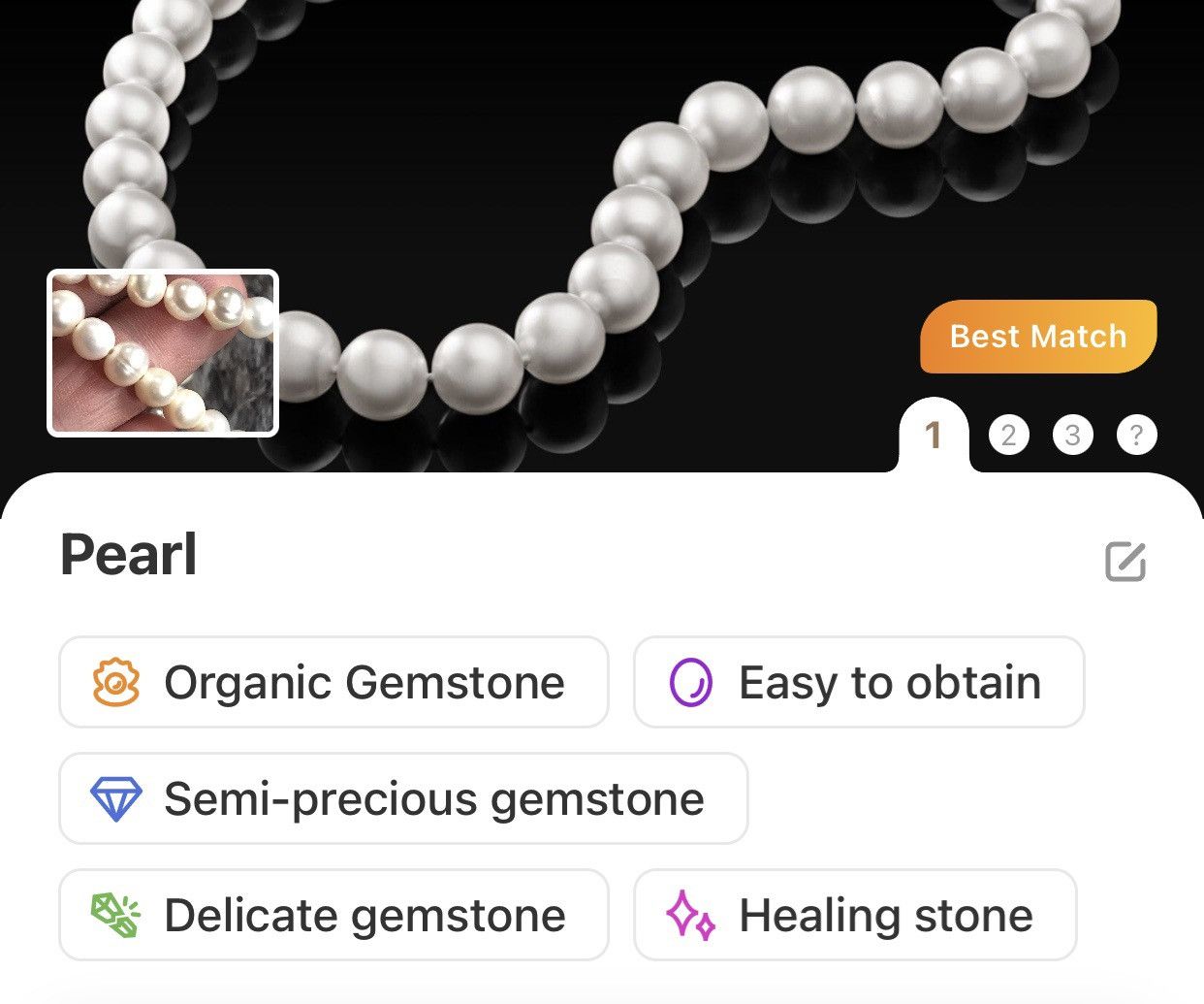 Handmade Handcrafted elegant classy white genuine pearl necklace Size ONE SIZE - 9 Thumbnail