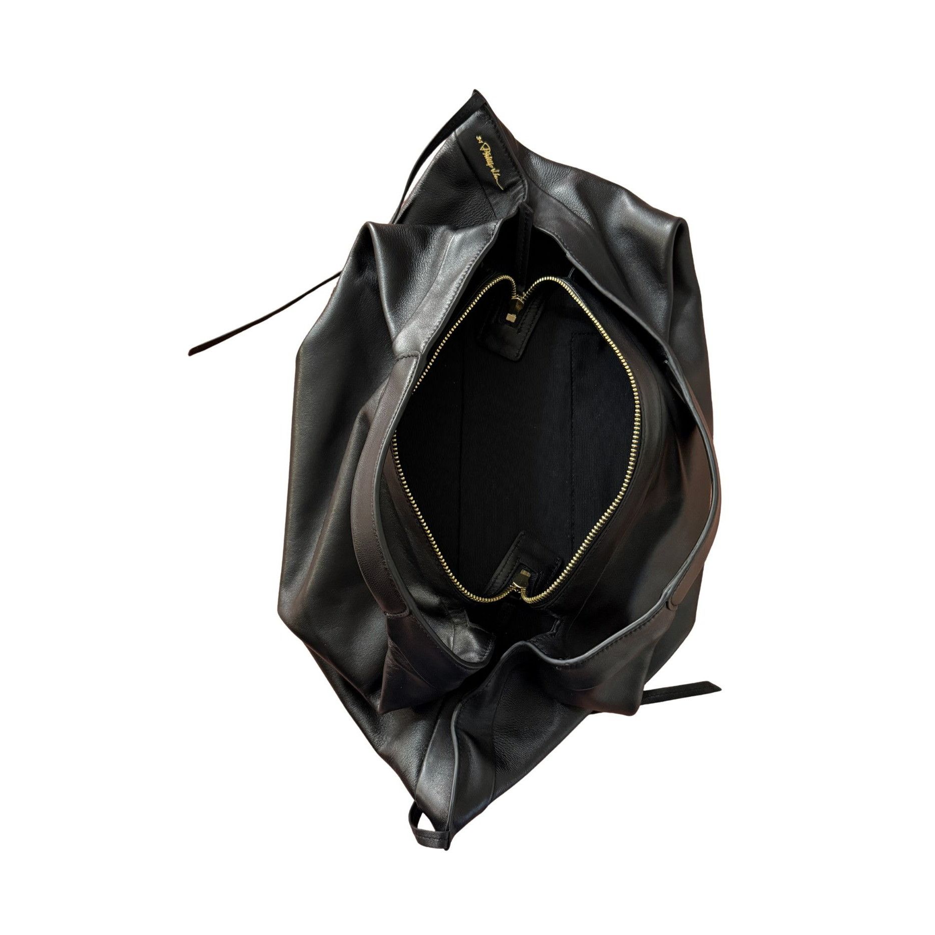 3.1 Phillip Lim 3.1 Phillip Lim Luna Leather Hobo Bag Black NWT $595 Size ONE SIZE - 7 Thumbnail
