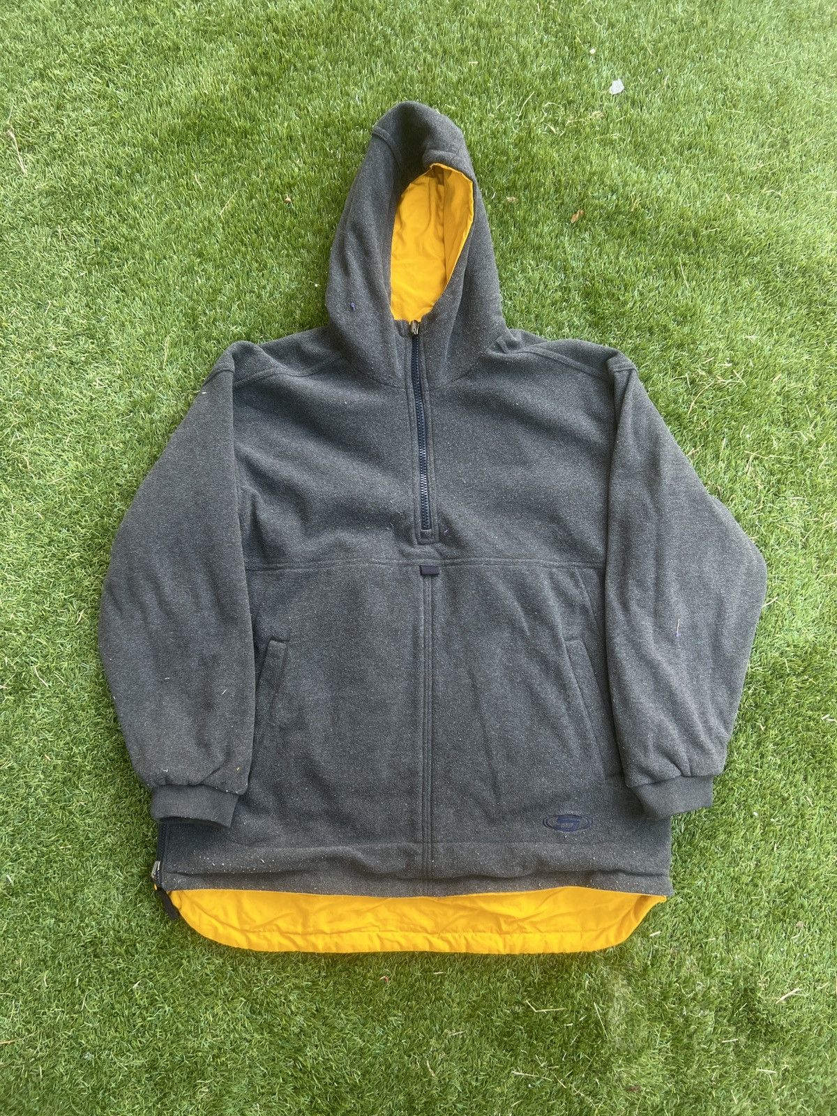 Vintage Vintage Reversible Structure Sport Yellow/Grey Anorak Size US L / EU 52-54 / 3 - 3 Thumbnail