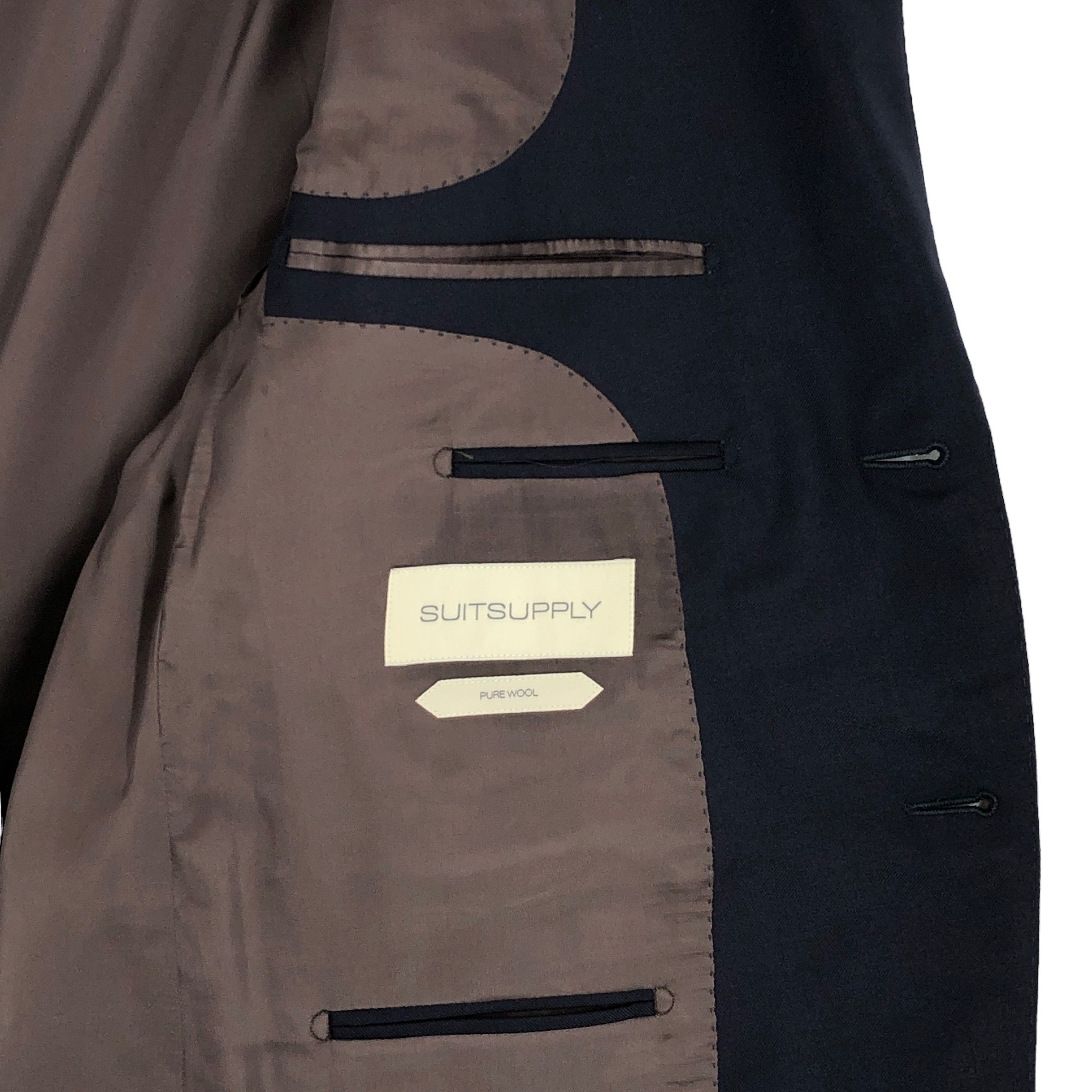 Suitsupply Napoli Single Breasted Wool Blazer Size EU:27; UK:44; US:44R Size 44R - 7 Thumbnail