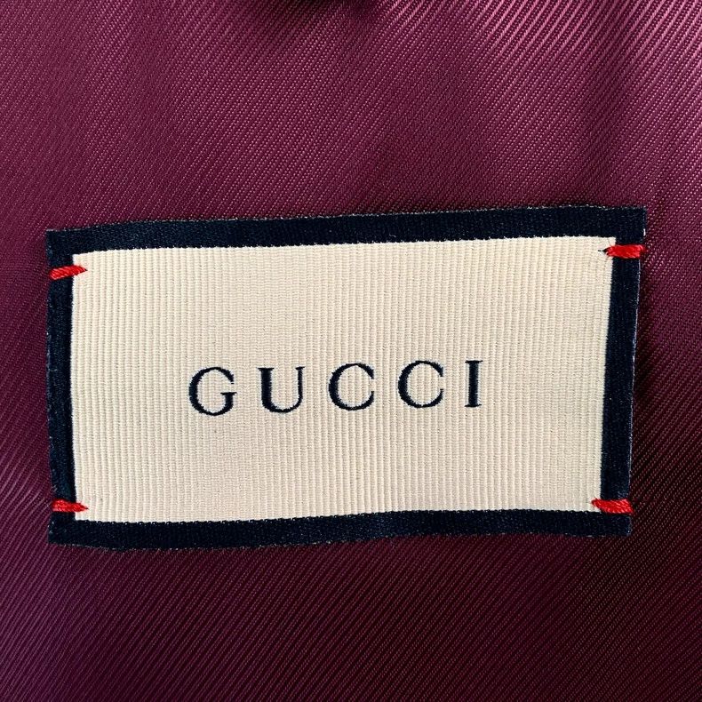 Gucci Gucci Color-blocked plaid wool lapel single-breasted belt c Size US M / EU 48-50 / 2 - 7 Thumbnail
