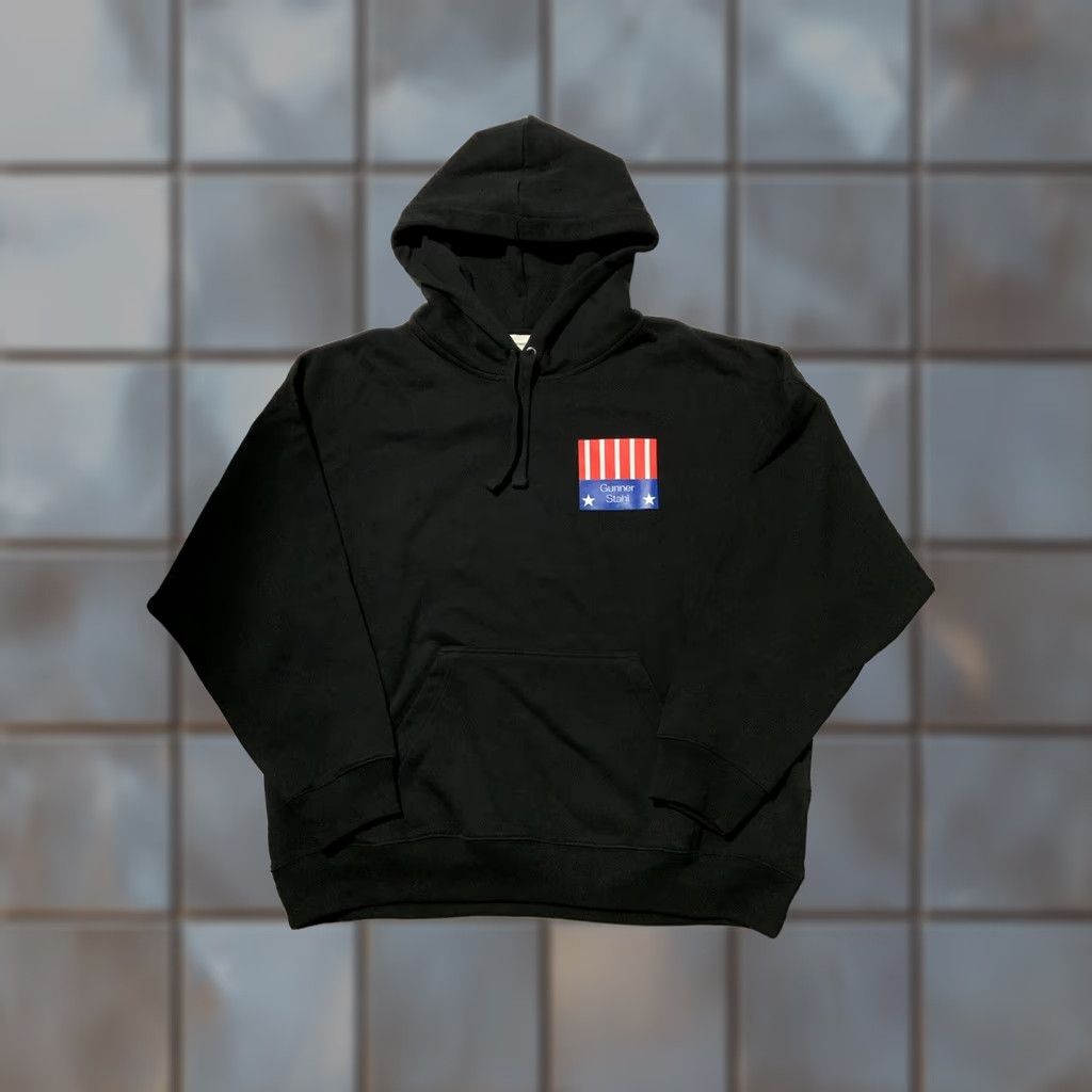 H&M NWT Gunner Stahl For President 2020 H&M Exclusive Black Terry Fleece Hoodie XL Mens Hoodie XL Black Pullover Fleece 58 Chest Size US XL / EU 56 / 4 - 1 Thumbnail