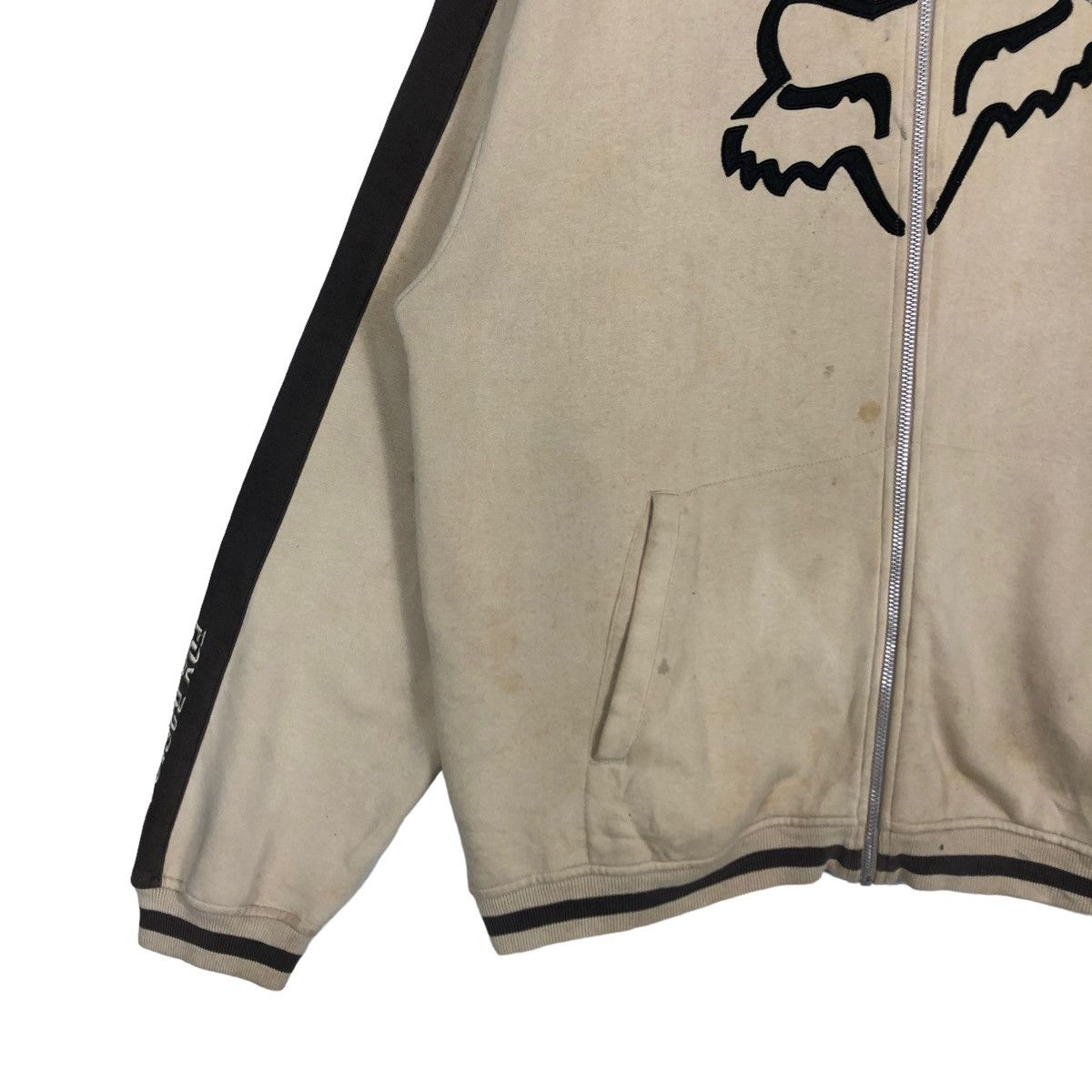 Japanese Brand 🔥Rich Brown - 90’s Bomber Jacket Fox Racing Big Logo Size US L / EU 52-54 / 3 - 3 Thumbnail