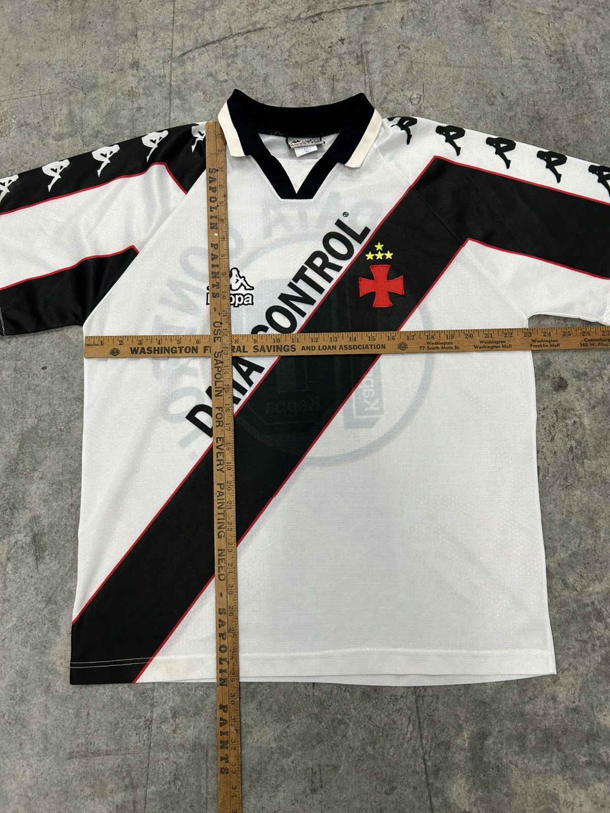 Kappa Vintage kappa data control soccer jersey vasco da gama RARE Size US XL / EU 56 / 4 - 5 Thumbnail