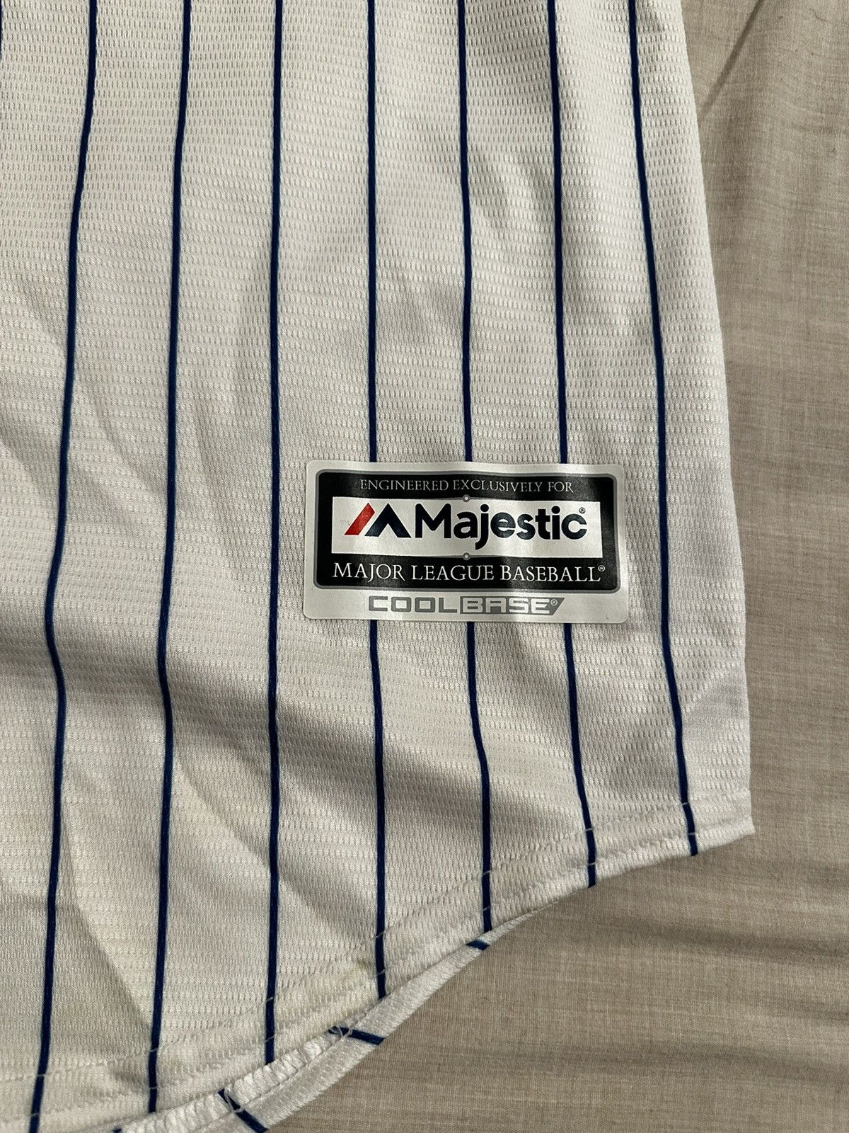 MLB Mets Coolbase Pinstripe Baseball Jersey Size US M / EU 48-50 / 2 - 3 Thumbnail