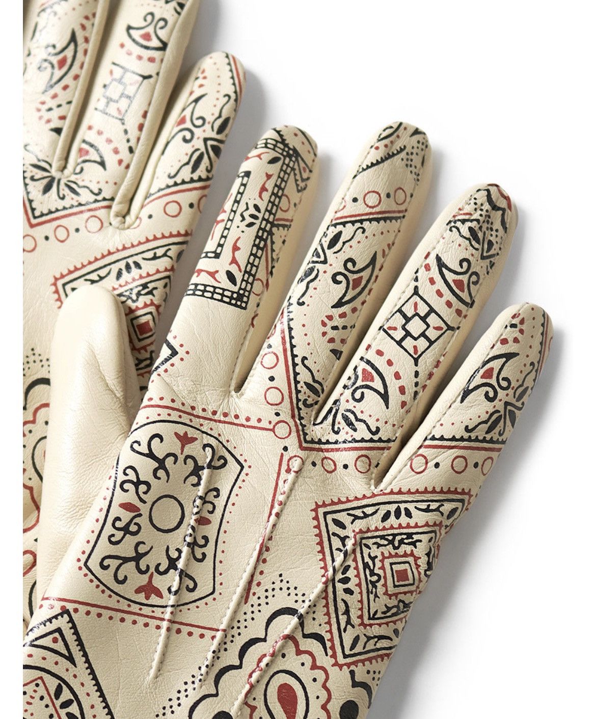 Kapital Kapital Bandana Leather Glove Cookie size 3 Size ONE SIZE - 4 Thumbnail