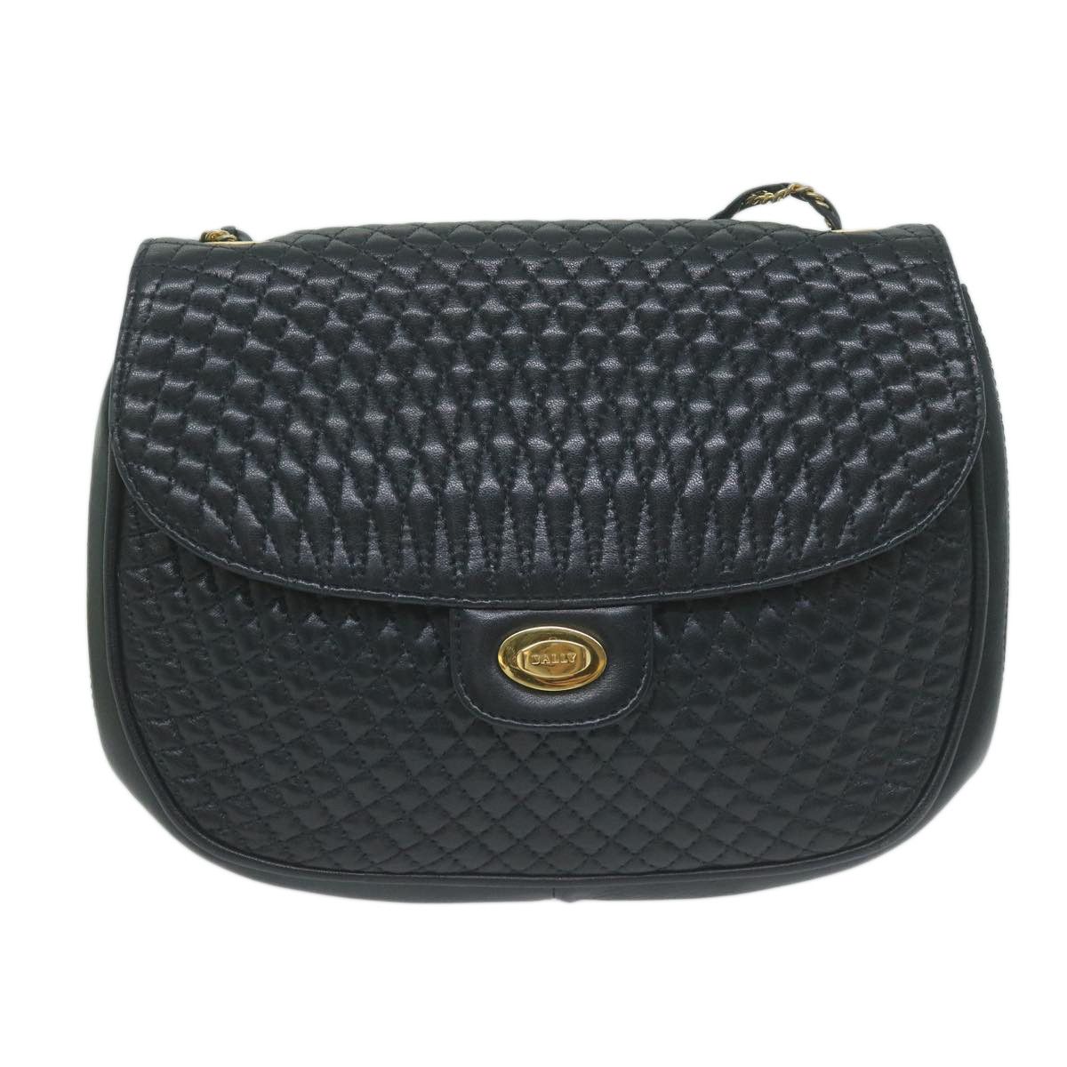 Bally Navy Leather Shoulder Bag (Pre-Owned) Size ONE SIZE - 1 Thumbnail