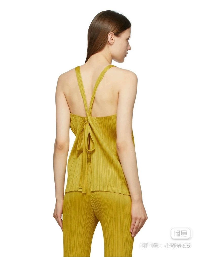 Issey Miyake Issey Miyake size:3 Yellow pleated vest Size L / US 10 / IT 46 - 2 Thumbnail