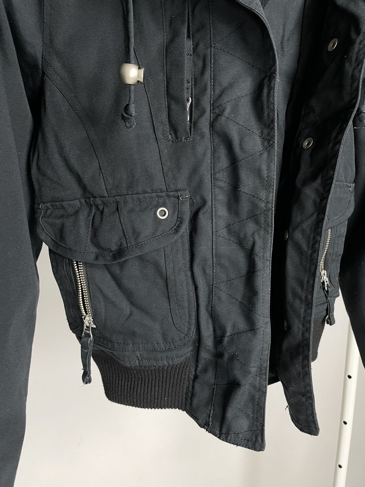 Japanese Brand Japanese Vintage Avantgarde Y2K Opium Black Bomber Jacket Size S / US 4 / IT 40 - 5 Thumbnail