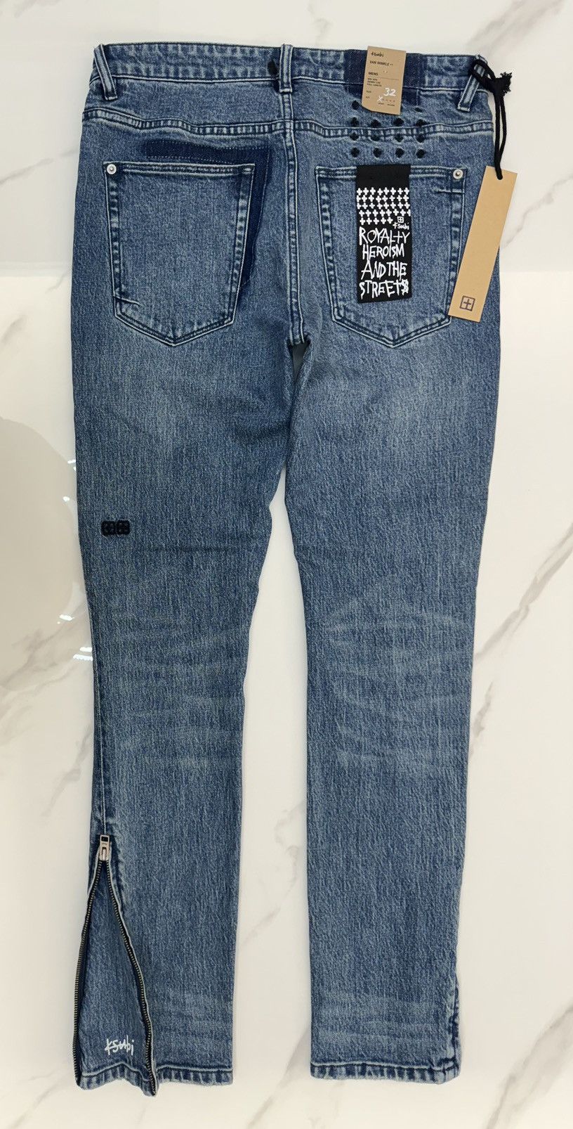 Ksubi Van Winkle Kult side zip skinny fit jeans Size US 32 / EU 48 - 4 Thumbnail