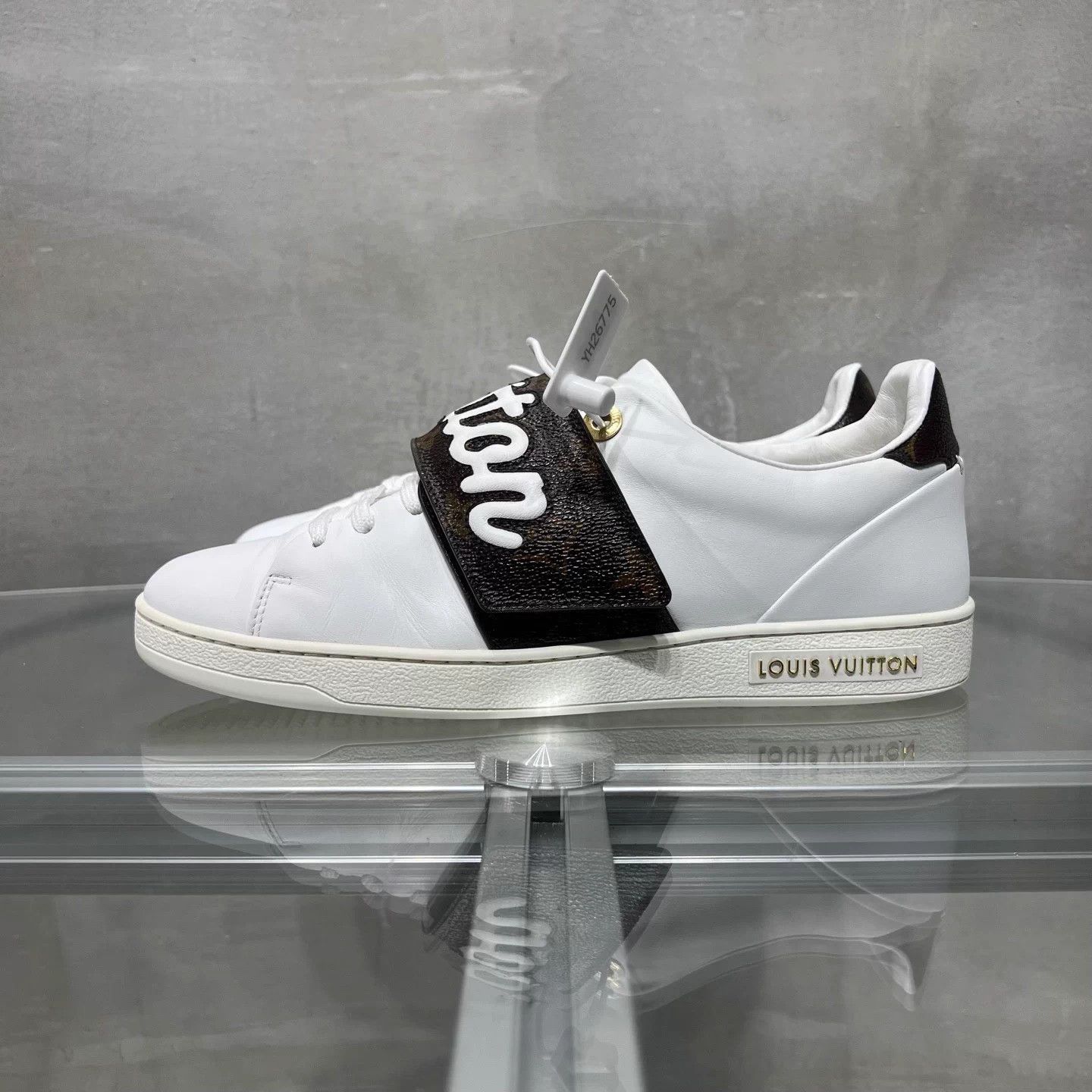 Louis Vuitton LV Monogram Velcro White Sneaker UK4 (38) Size US 7.5 / IT 37.5 - 3 Thumbnail