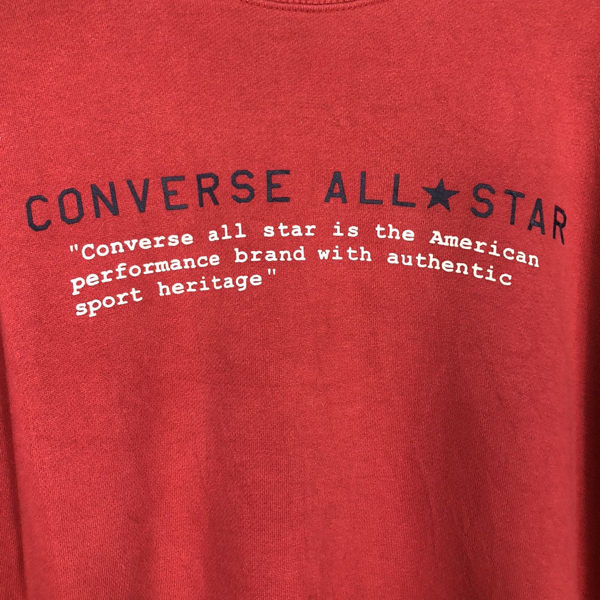 Japanese Brand 📌Vintage Sweatshirt Converse All Star Big Logo Size US M / EU 48-50 / 2 - 13 Thumbnail