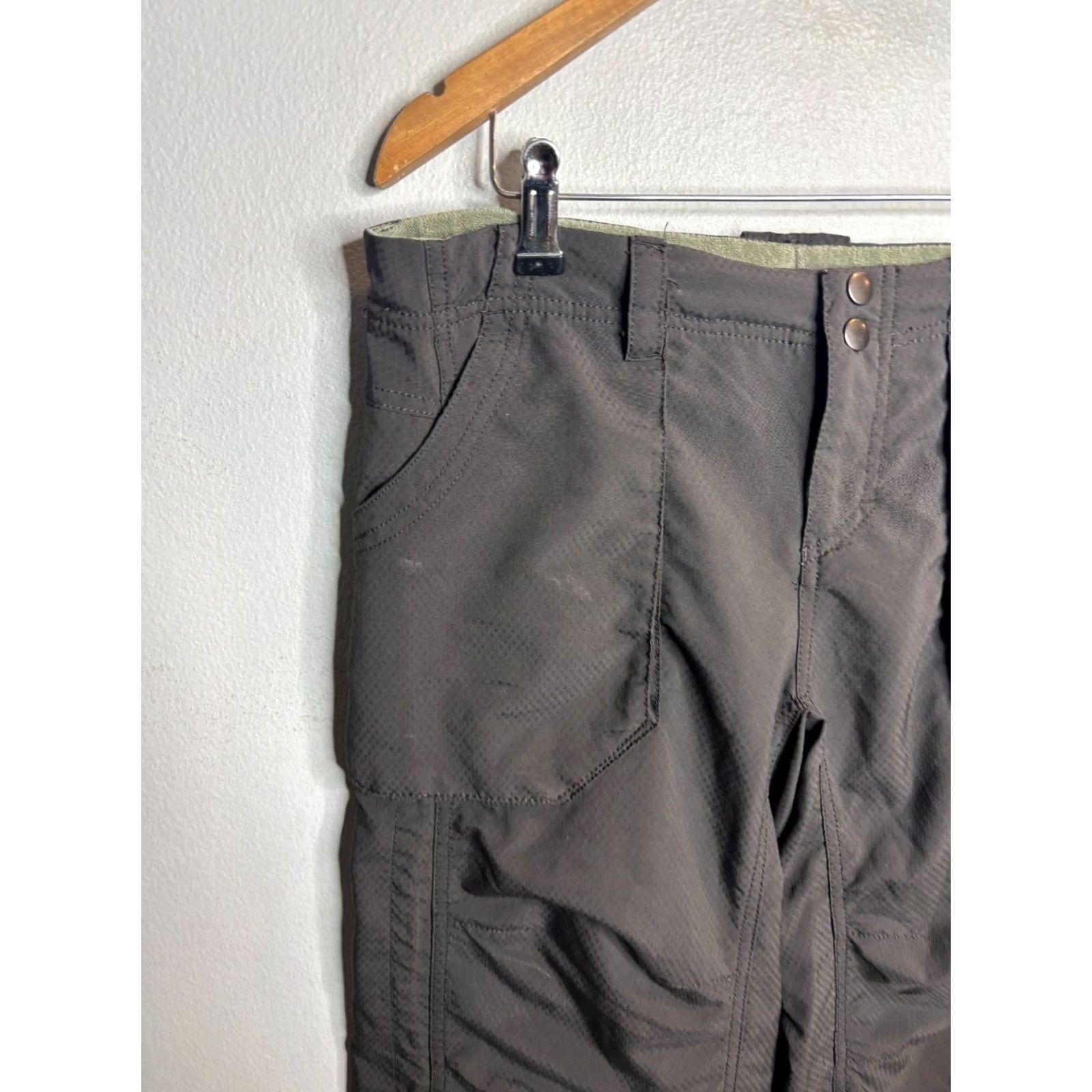 Nike Nike Baggy Windbreaker Pants Womens S Brown 5011 Vintage Size 28" / US 6 / IT 42 - 2 Thumbnail