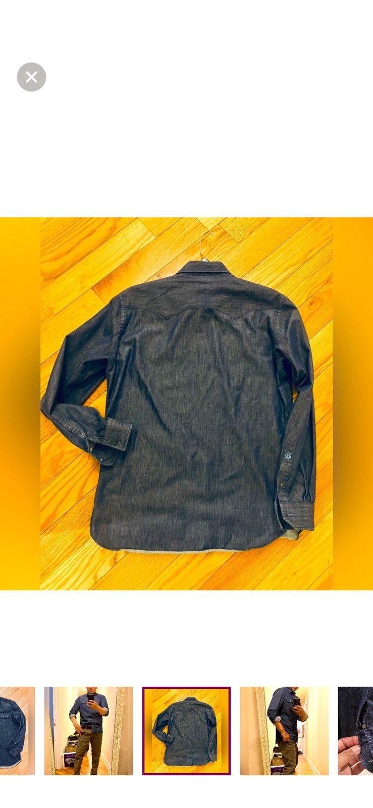 Lanvin Lanvin en bleu japanese selvedge denim shirt mens S Size US S / EU 44-46 / 1 - 5 Thumbnail
