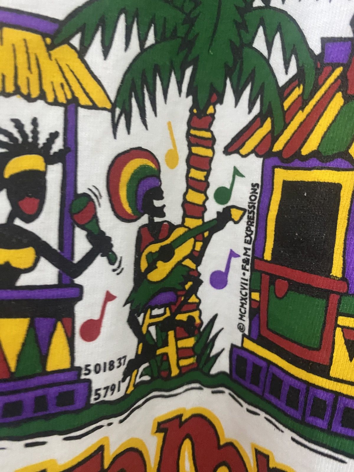 Vintage Vintage 90s Art Regge We Be Jemmin Puerto Plata Size US L / EU 52-54 / 3 - 4 Thumbnail