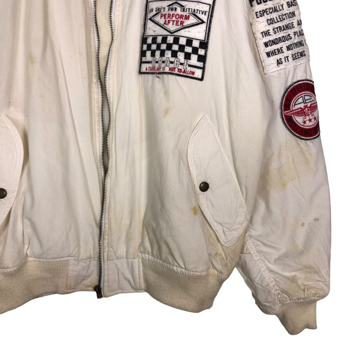 Japanese Brand 🔥VINTAGE BOMBER JACKET BIKER NORTH BOUND EXPRESS Size US M / EU 48-50 / 2 - 5 Thumbnail