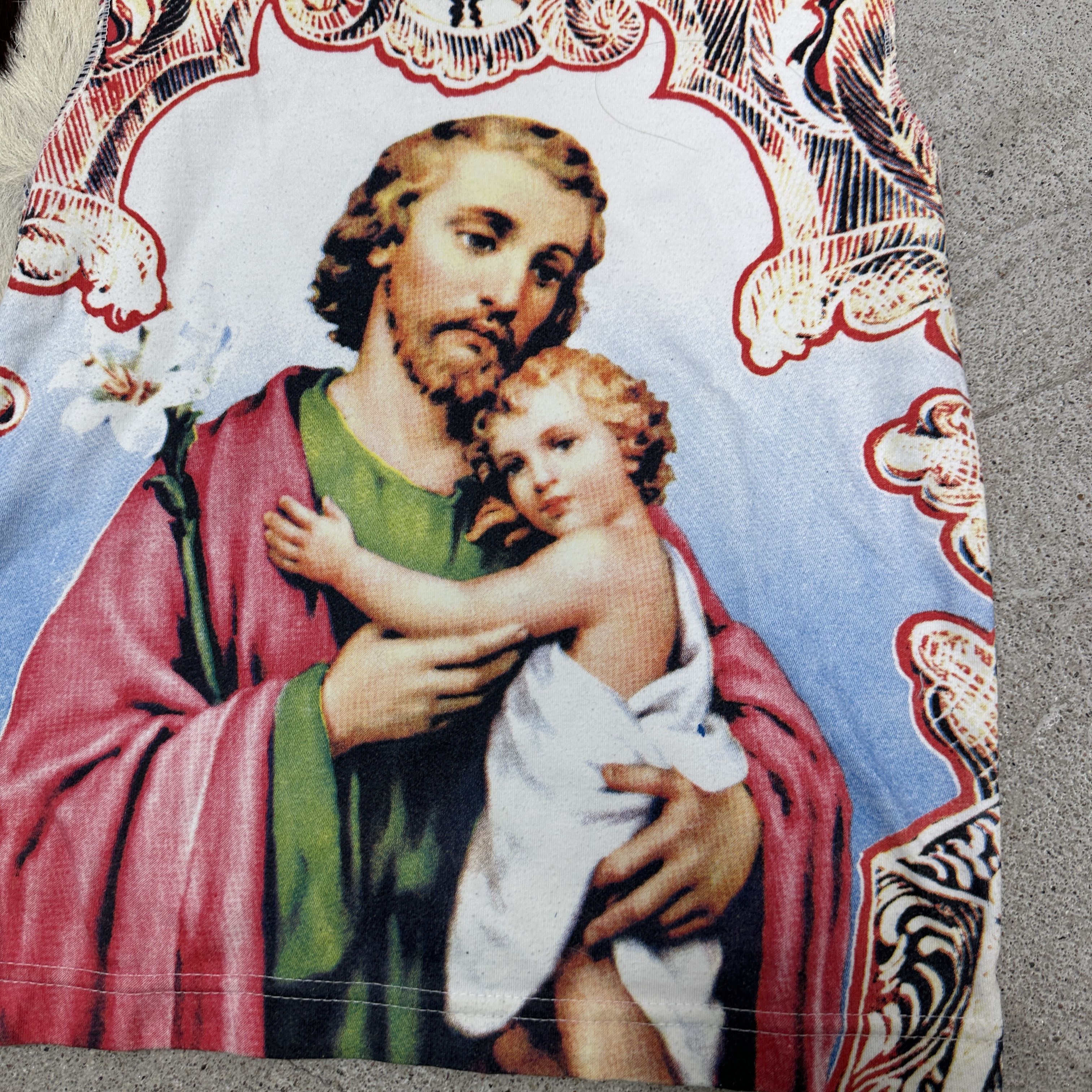 Vintage Vintage Avant Garde Jesus Full Printed 00s Top Size S / US 4 / IT 40 - 3 Thumbnail