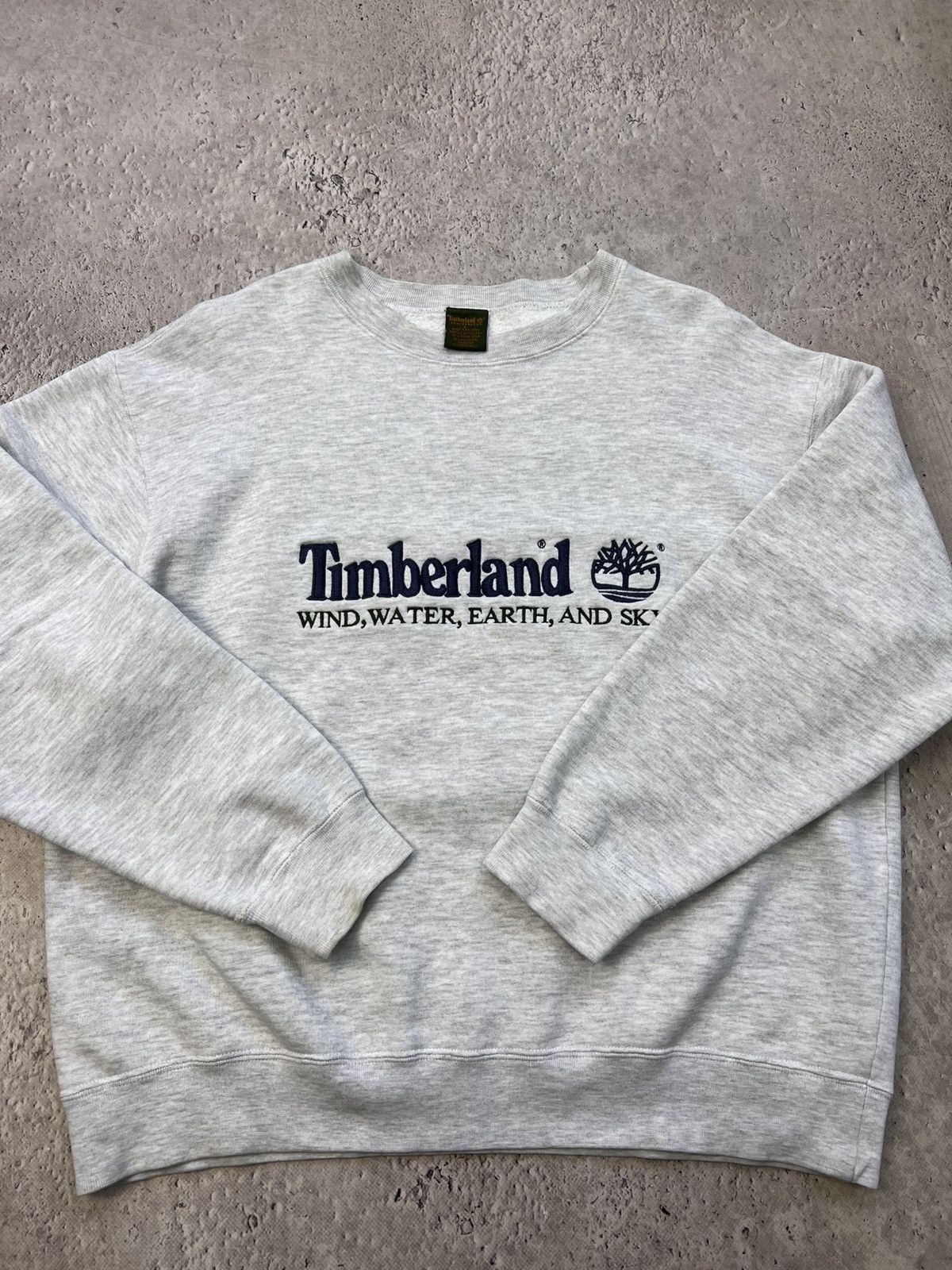 Timberland × Vintage Vintage Timberland Sweatshirt Crewneck Spellout Big Logo Size US L / EU 52-54 / 3 - 8 Thumbnail