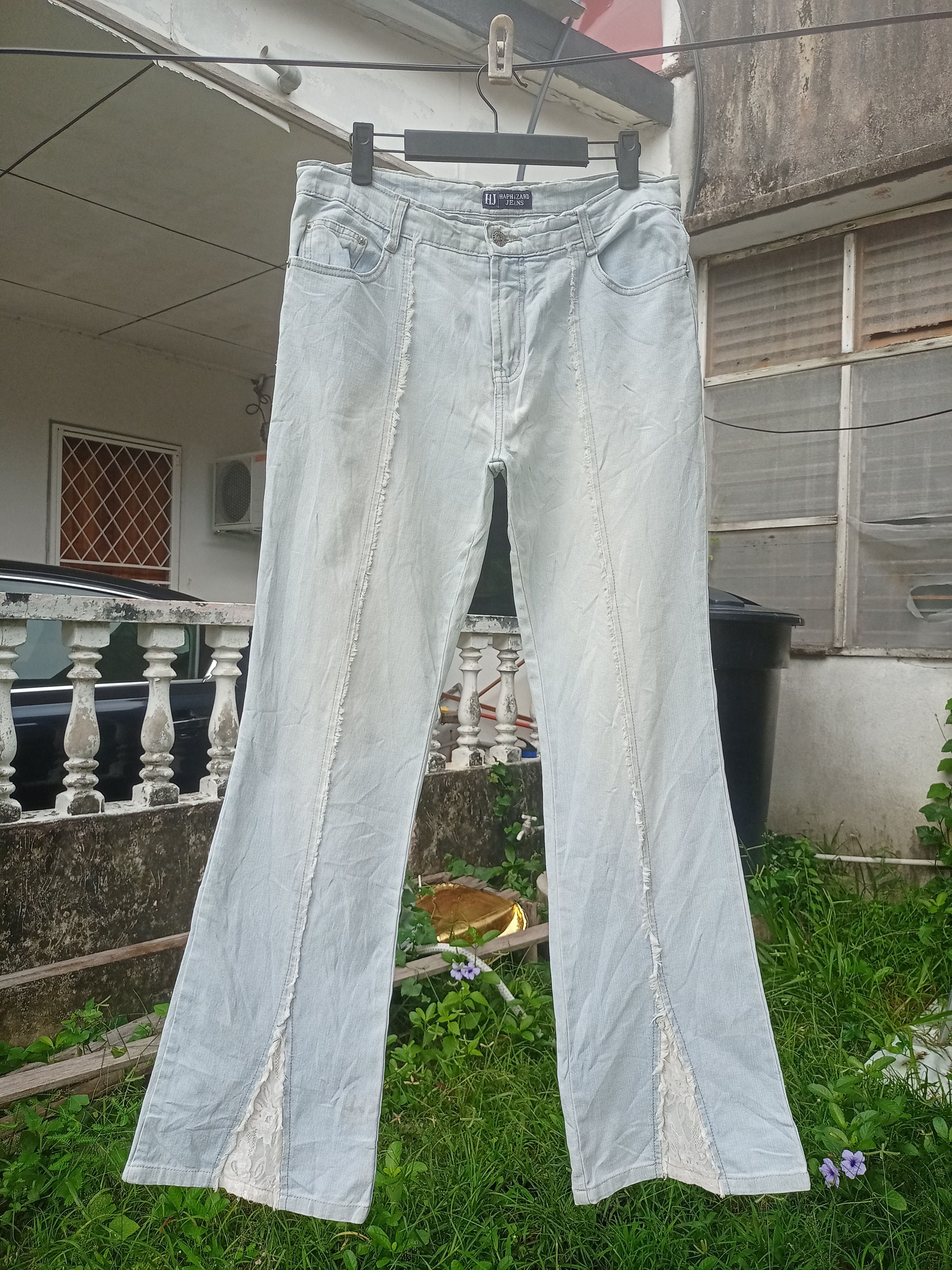 Japanese Brand Vintage Japanese Brand Light Wash Embroidered Flare Jeans Size 31" - 13 Thumbnail