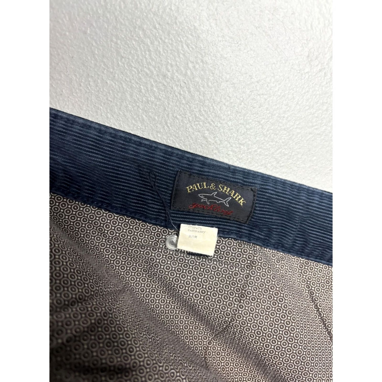 Paul & Shark Paul & Shark Pants Mens 44x30 Black Corduroy Chino 5 Pocket Italy Yachting Size US 44 / EU 60 - 6 Thumbnail