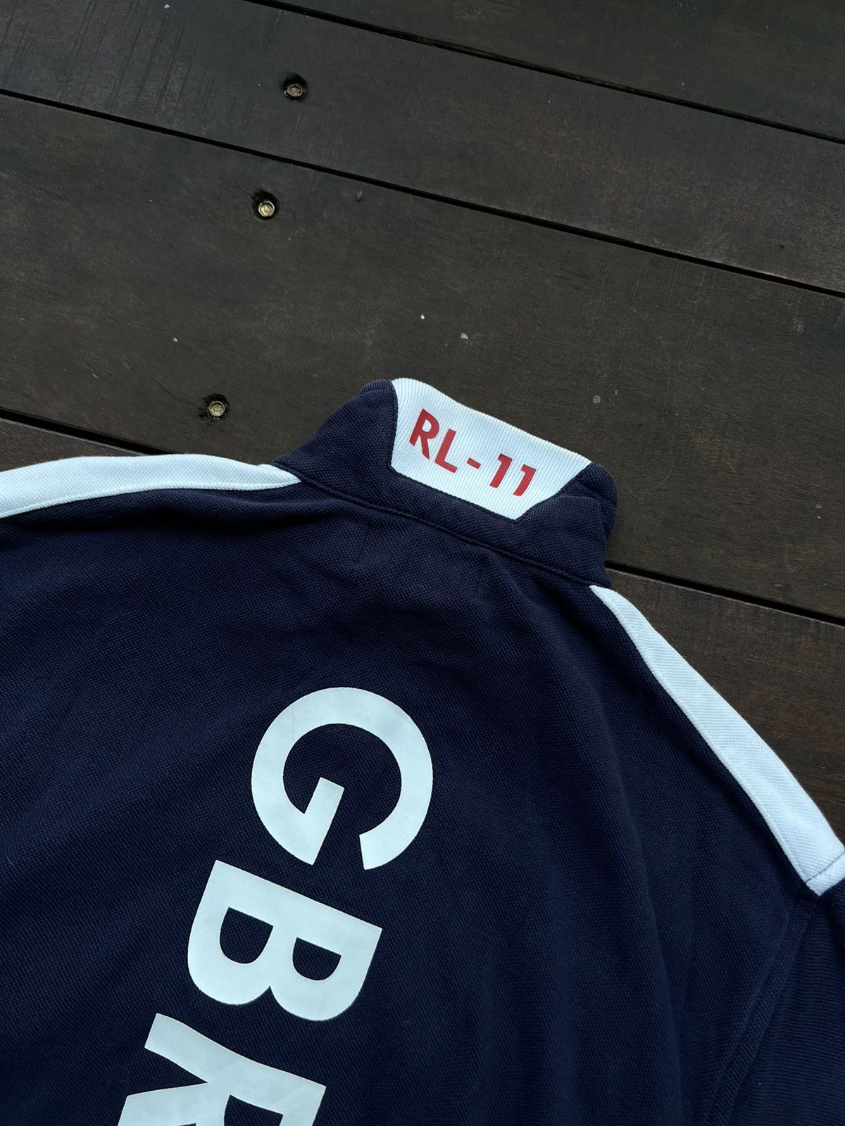 Polo Ralph Lauren 00’s POLO RALPH LAUREN ZIP SWEATSHIRT GBR-63 UK DRILL RARE Size US M / EU 48-50 / 2 - 8 Thumbnail