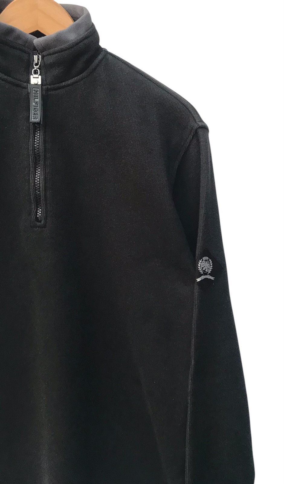 Tommy Hilfiger Tommy Hilfiger Half Zipper Black Sweatshirt Size US S / EU 44-46 / 1 - 5 Thumbnail