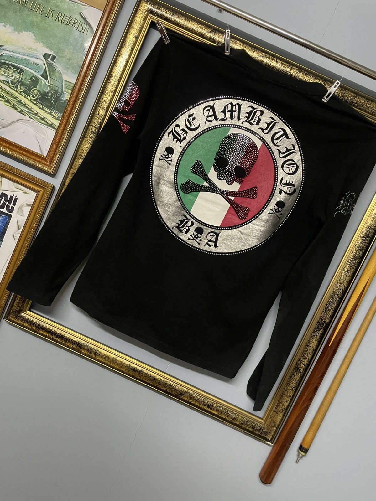 Japanese Brand Vintage Japan Designer Be Ambitions Skull Diamond Pop-Punk Size US XS / EU 42 / 0 - 2 Thumbnail
