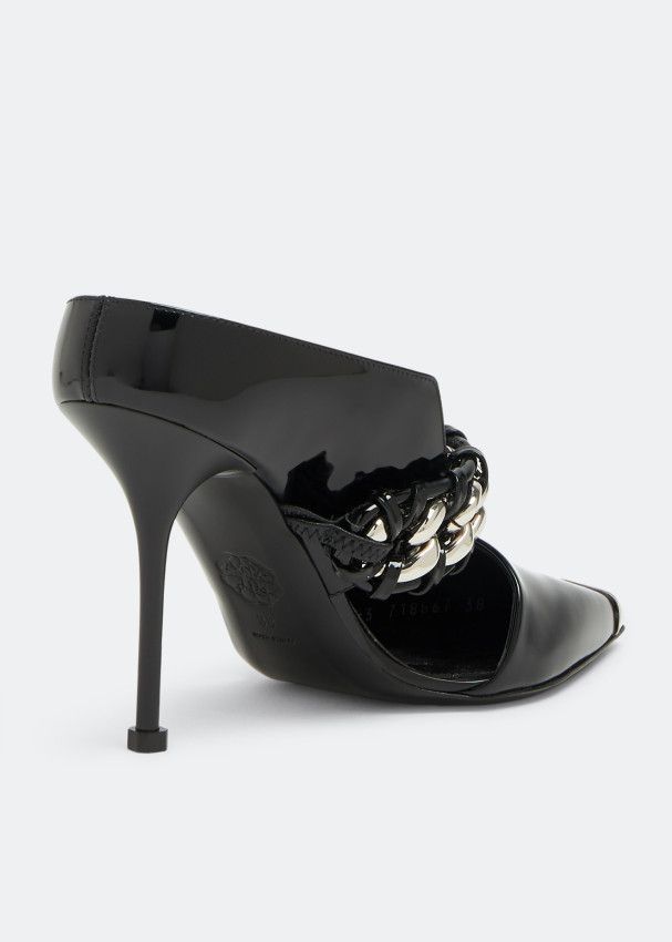 Alexander McQueen o1y0225 Mules in Black Size US 6 / IT 36 - 3 Thumbnail