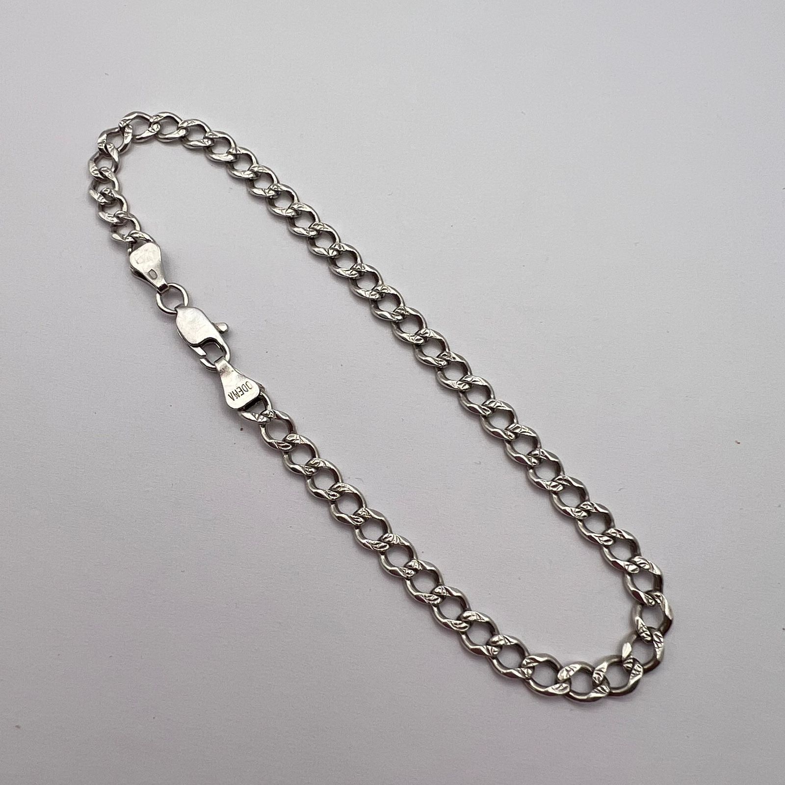 Sterling Silver Vintage Sterling Silver 925 Bracelet Marked Chain 7.1gr Size ONE SIZE - 6 Thumbnail