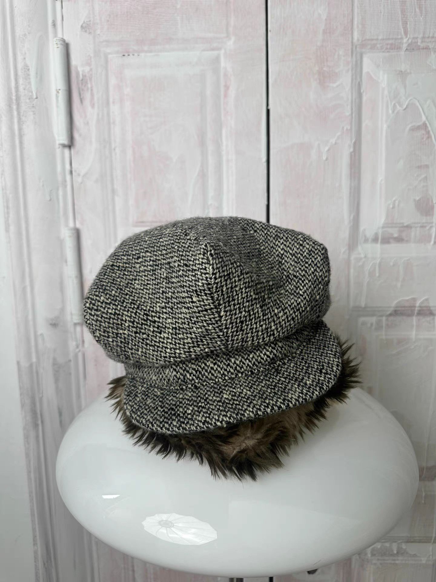 Yohji Yamamoto Yohji Yamamoto Snowflake Print Newsboy Cap K20 Size ONE SIZE - 1 Thumbnail