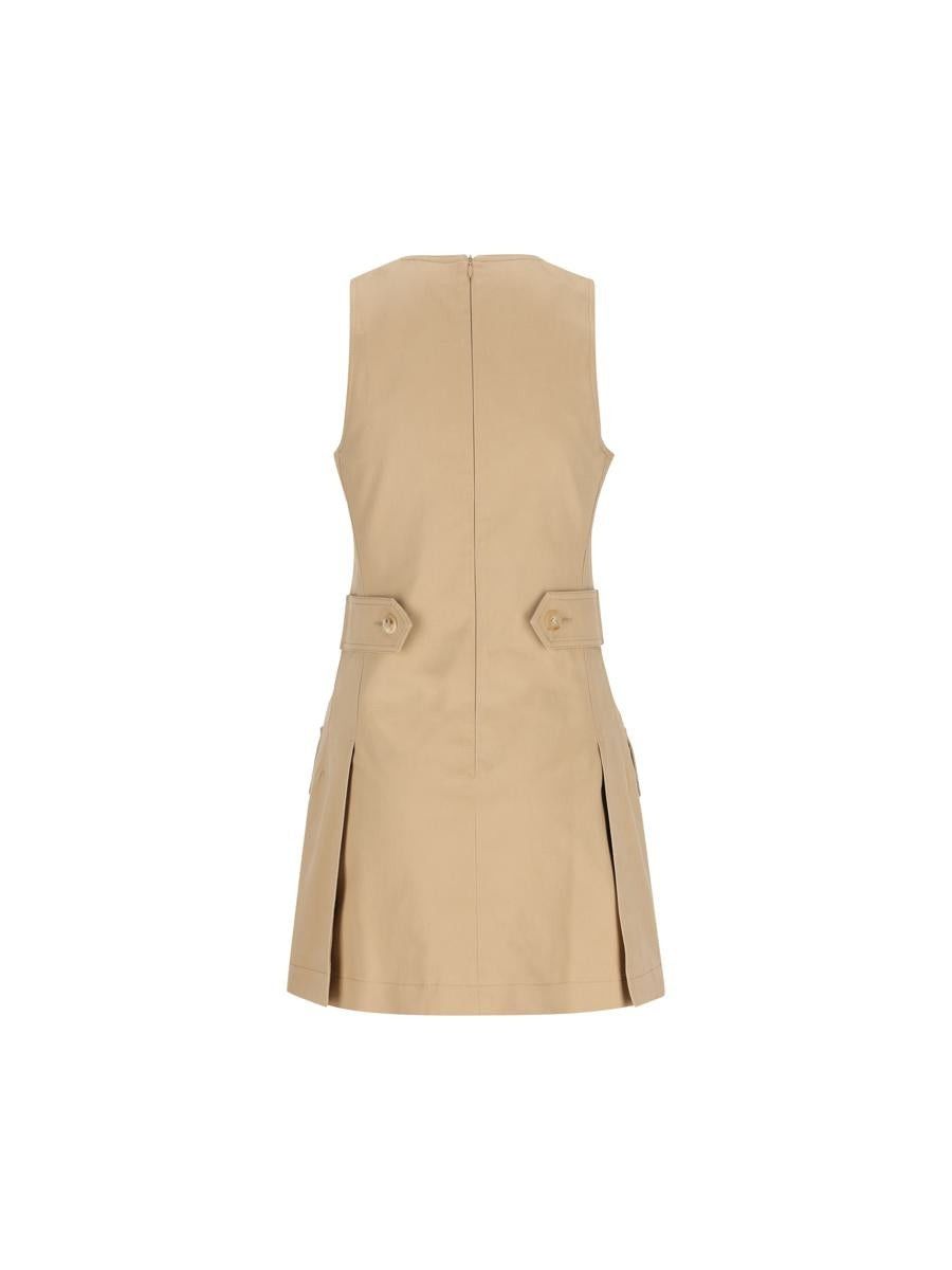 Chloe o1loc1c11125 Mini Dress in Argil Brown Size L / US 10 / IT 46 - 2 Thumbnail
