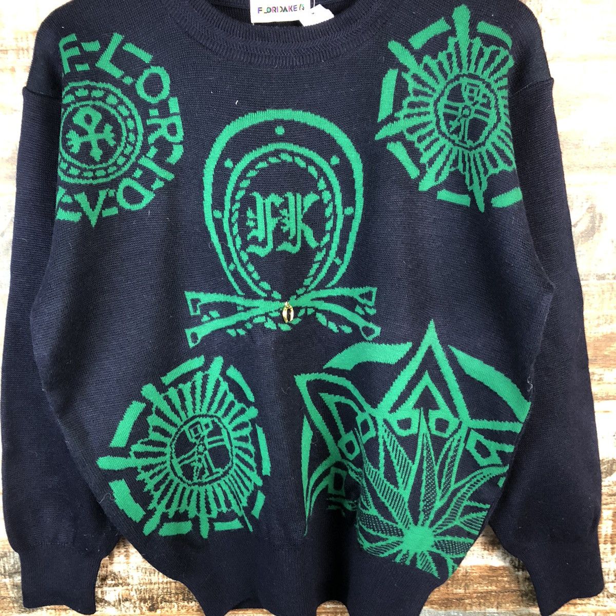 Homespun Knitwear DL Florida Keys japan vintage Dark Blue Knitwear #C165 Size US S / EU 44-46 / 1 - 8 Thumbnail