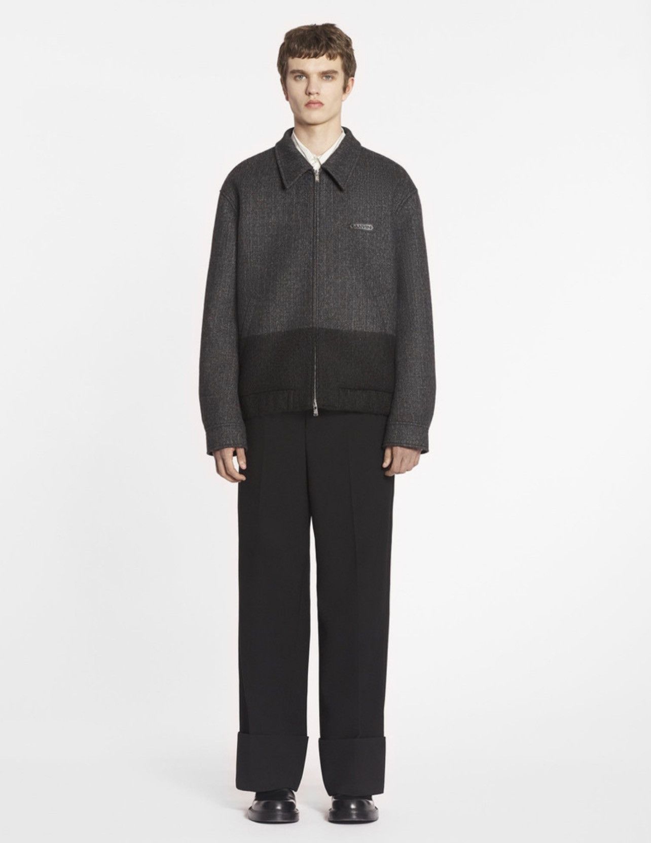 Lanvin Lanvin Wool-Blend Bomber Jacket size 48/us size M Size US M / EU 48-50 / 2 - 2 Thumbnail