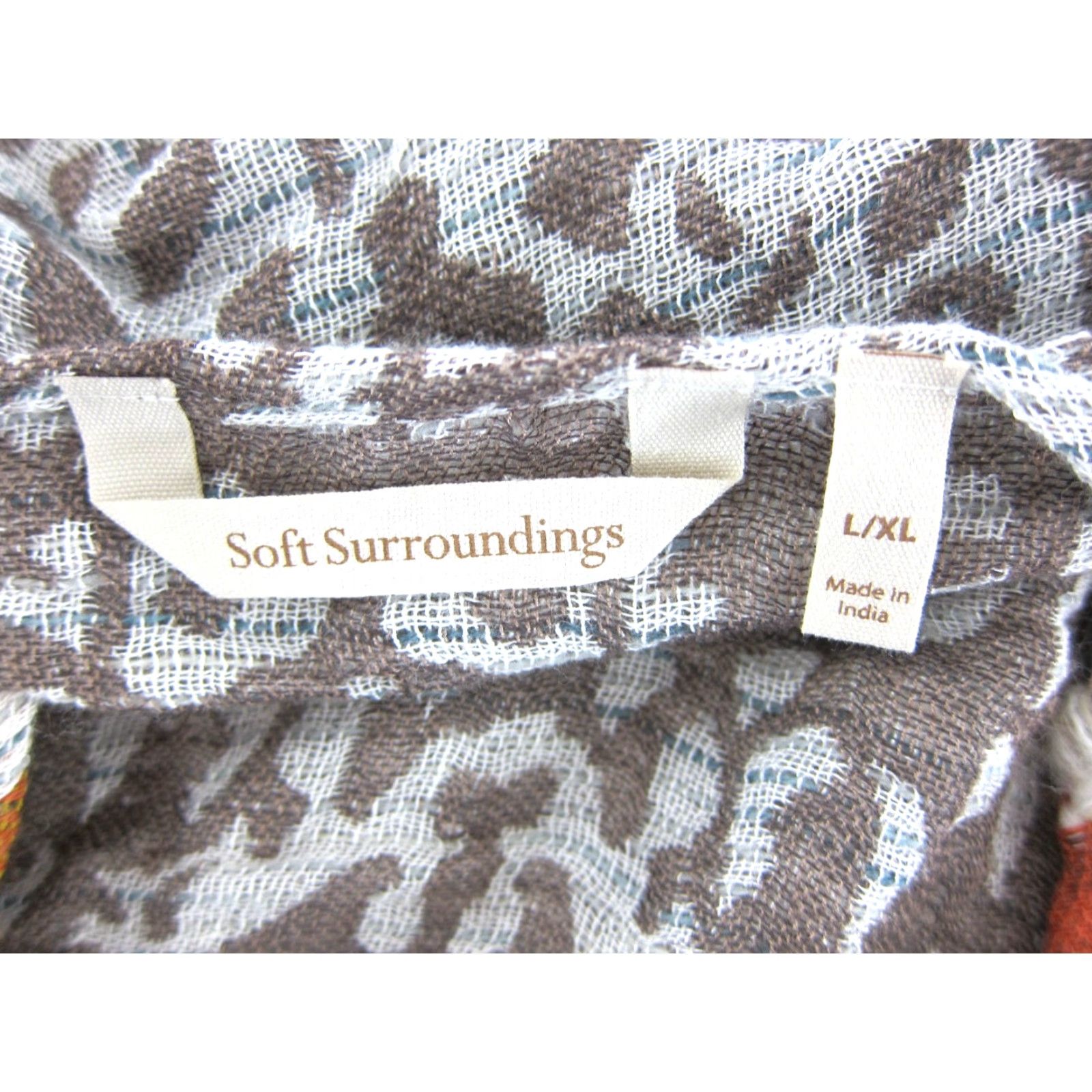 Soft Surroundings Soft Surroundings Cardigan Sweater L/XL Orange Knit Open Wool Rayon Women Casual Vintage No 80s 90s Theme Size L / US 10 / IT 46 - 3 Thumbnail