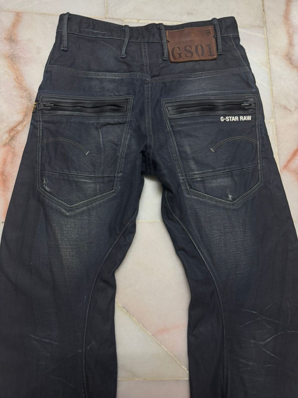 G-Star 💥3D Powell💥90s Style G Star Raw Mudwash Black Denim Sick Size US 27 - 17 Thumbnail