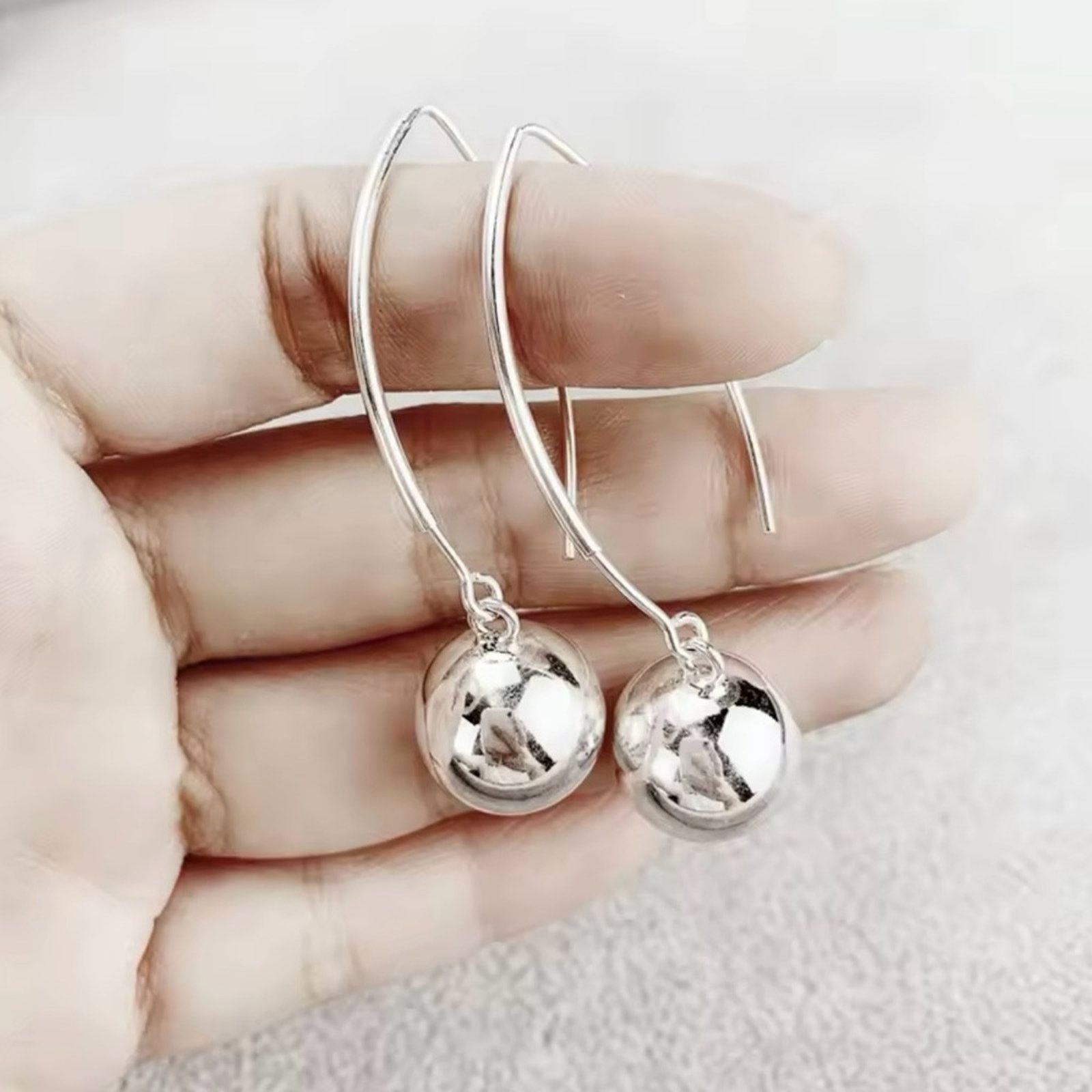 Other COPY - Silver Vintage Drop Ball Earrings Size ONE SIZE - 6 Thumbnail