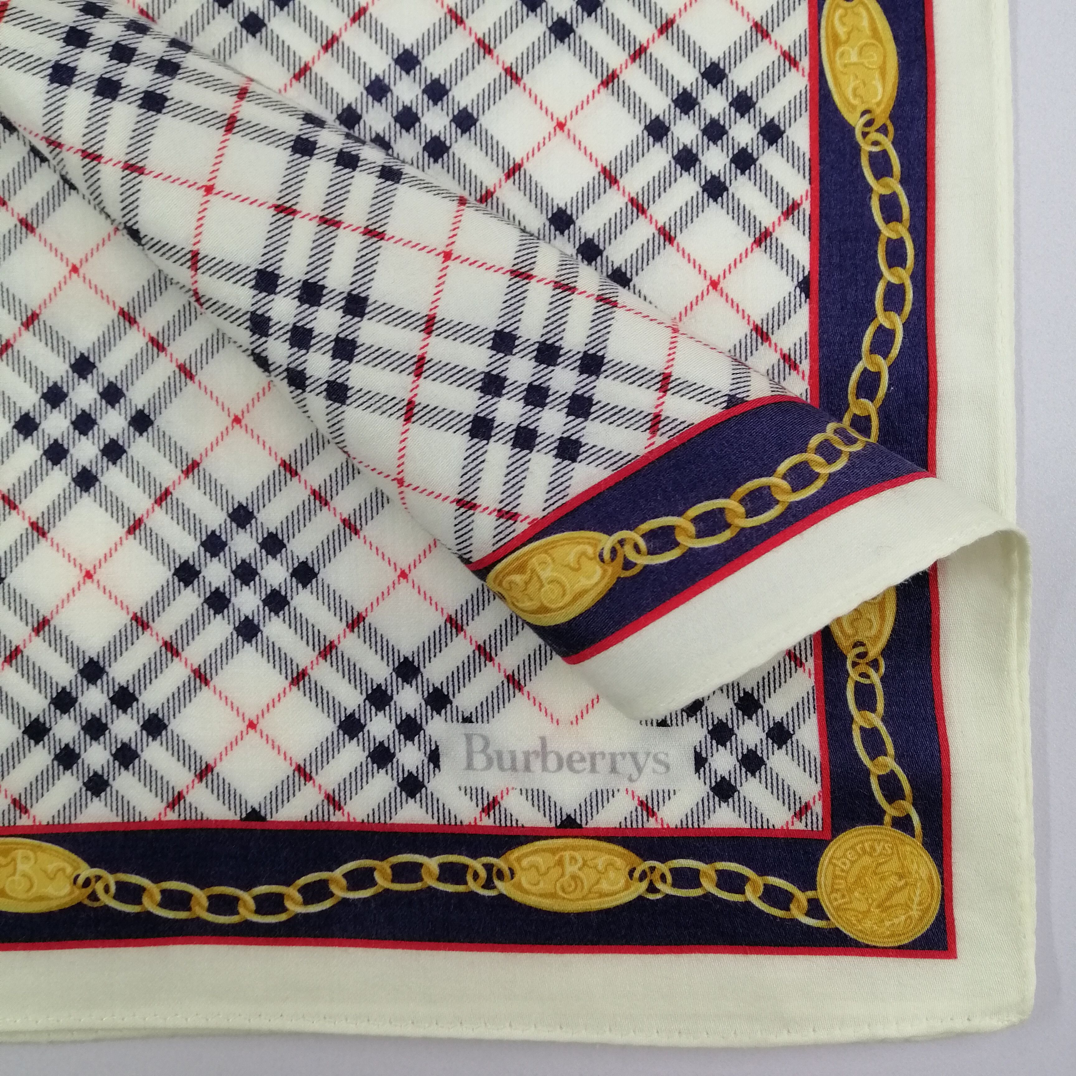 Burberry × Vintage Burberry Handkerchief/Neckerchief/Bandana-KD2212 Size ONE SIZE - 4 Thumbnail