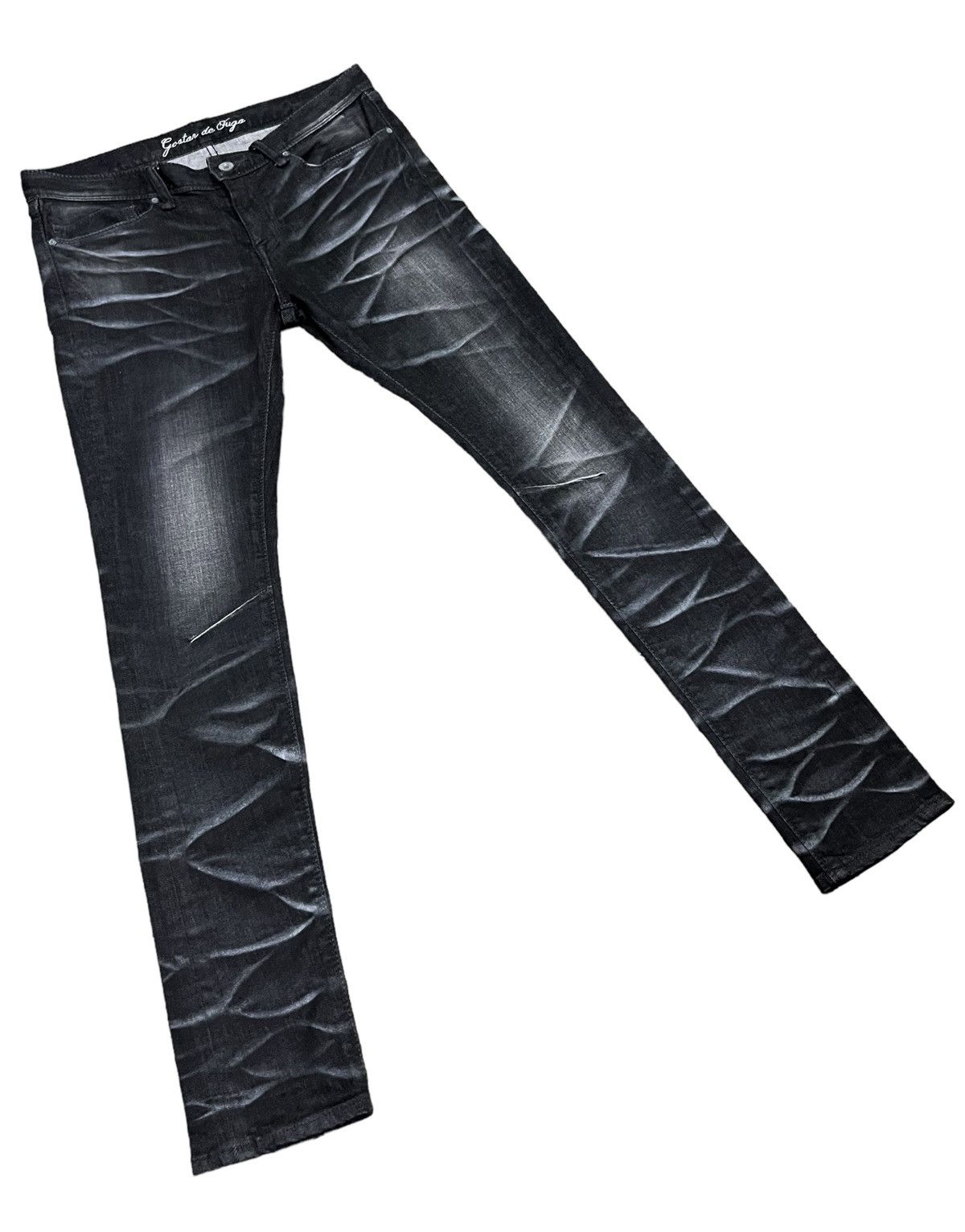GOSTAR DE FUGA 💥GOSTAR DE FUGA Designer Punk Skinny Stretch Denim Size US 29 - 4 Thumbnail