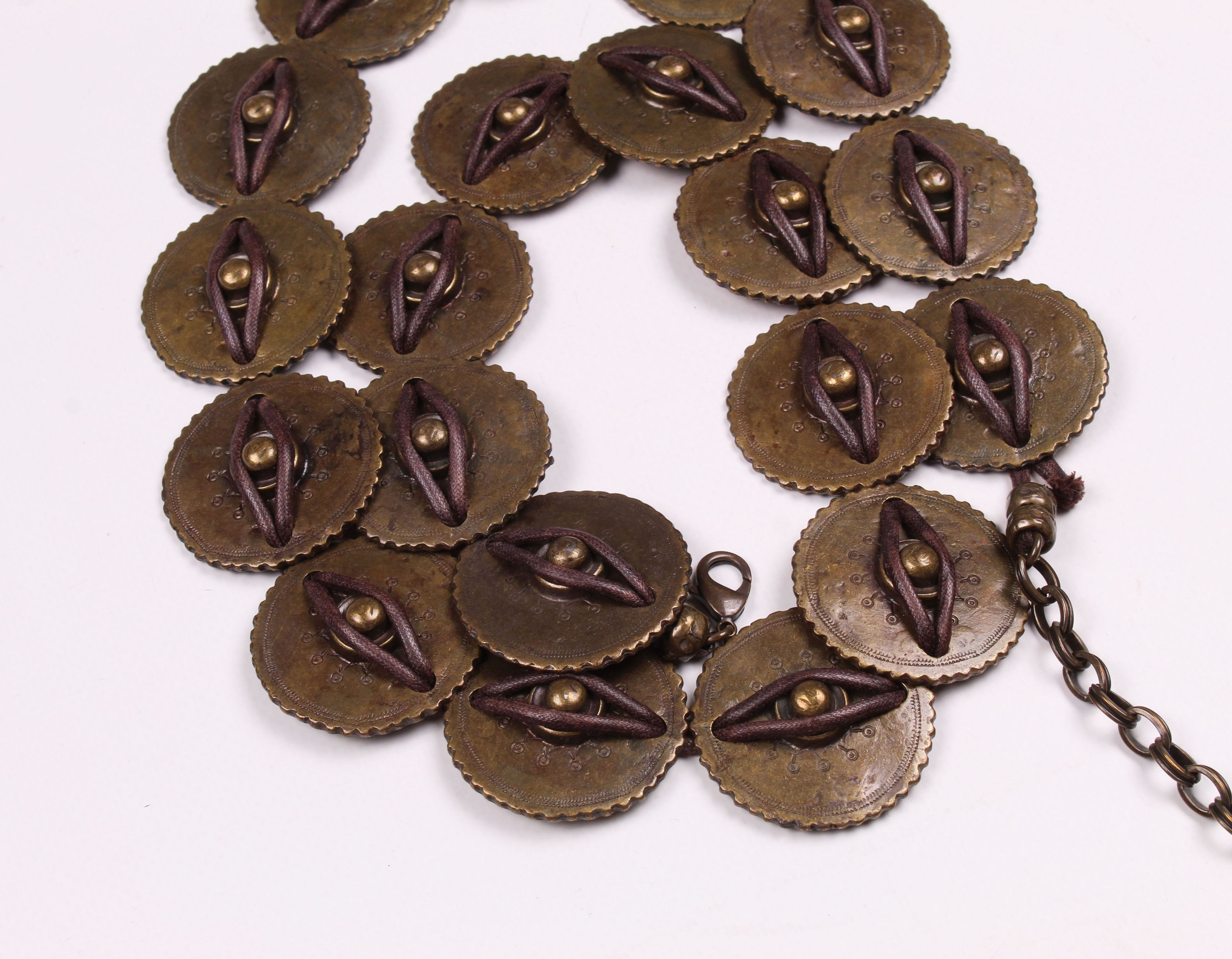 Other Rare Ribel Vintage Bronze Metal Boho Dangle Belt Size ONE SIZE - 4 Thumbnail