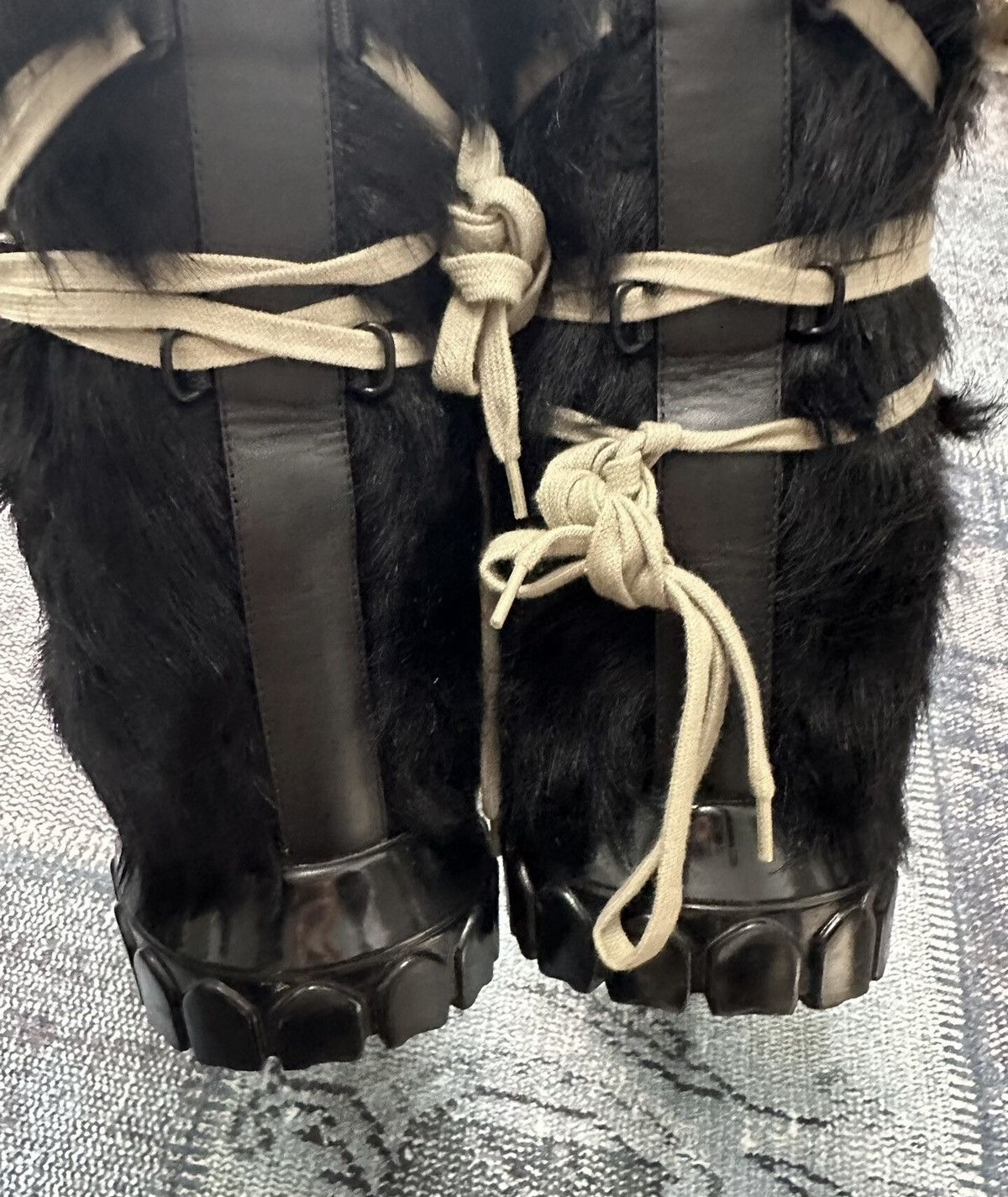 Rick Owens Rick Owens crazy lace pony hair snow boots Size US 8 / EU 41 - 6 Thumbnail