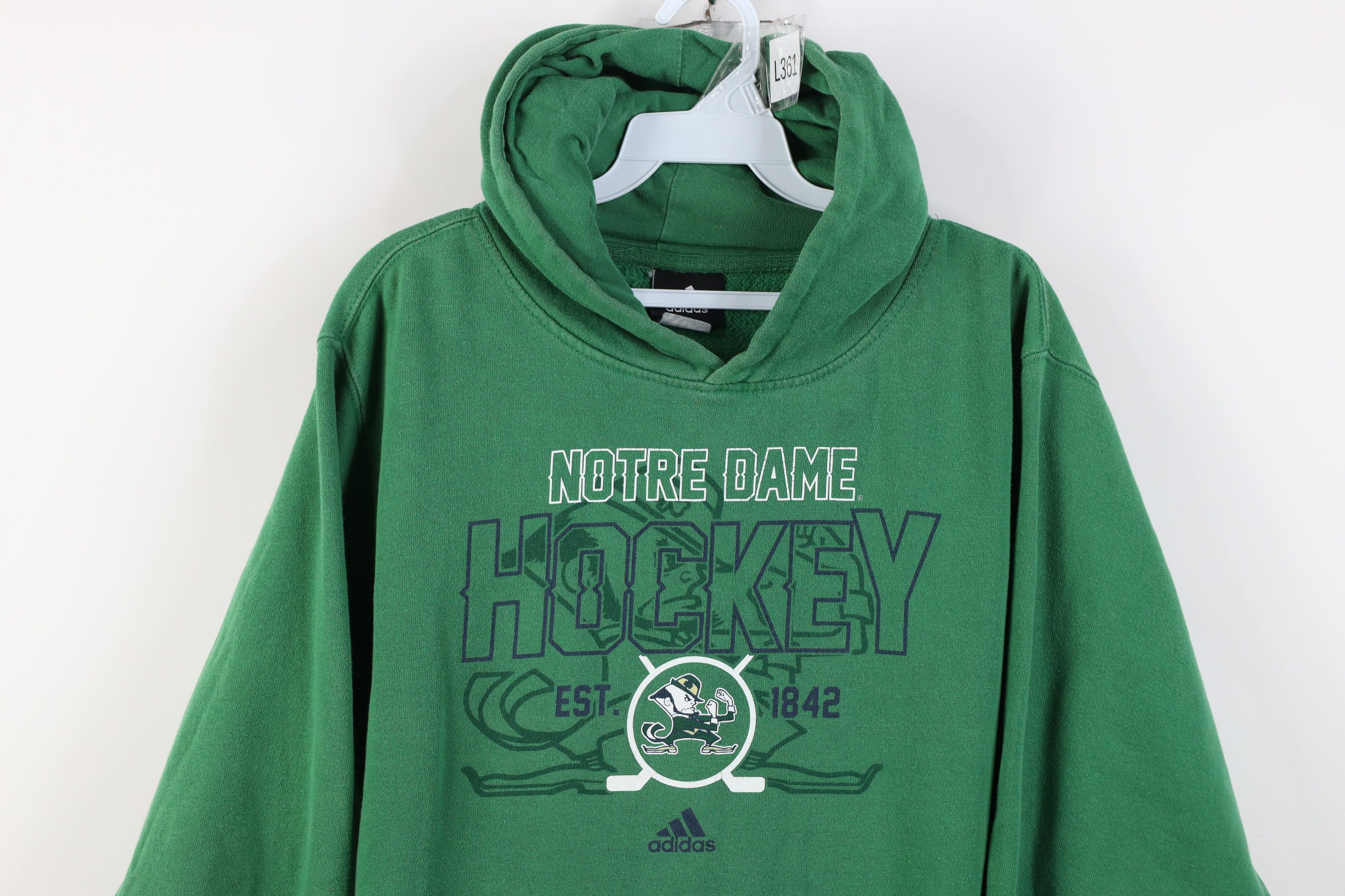 Adidas Vintage Adidas Dame University Hockey Hoodie Sweatshirt Size US S / EU 44-46 / 1 - 2 Thumbnail