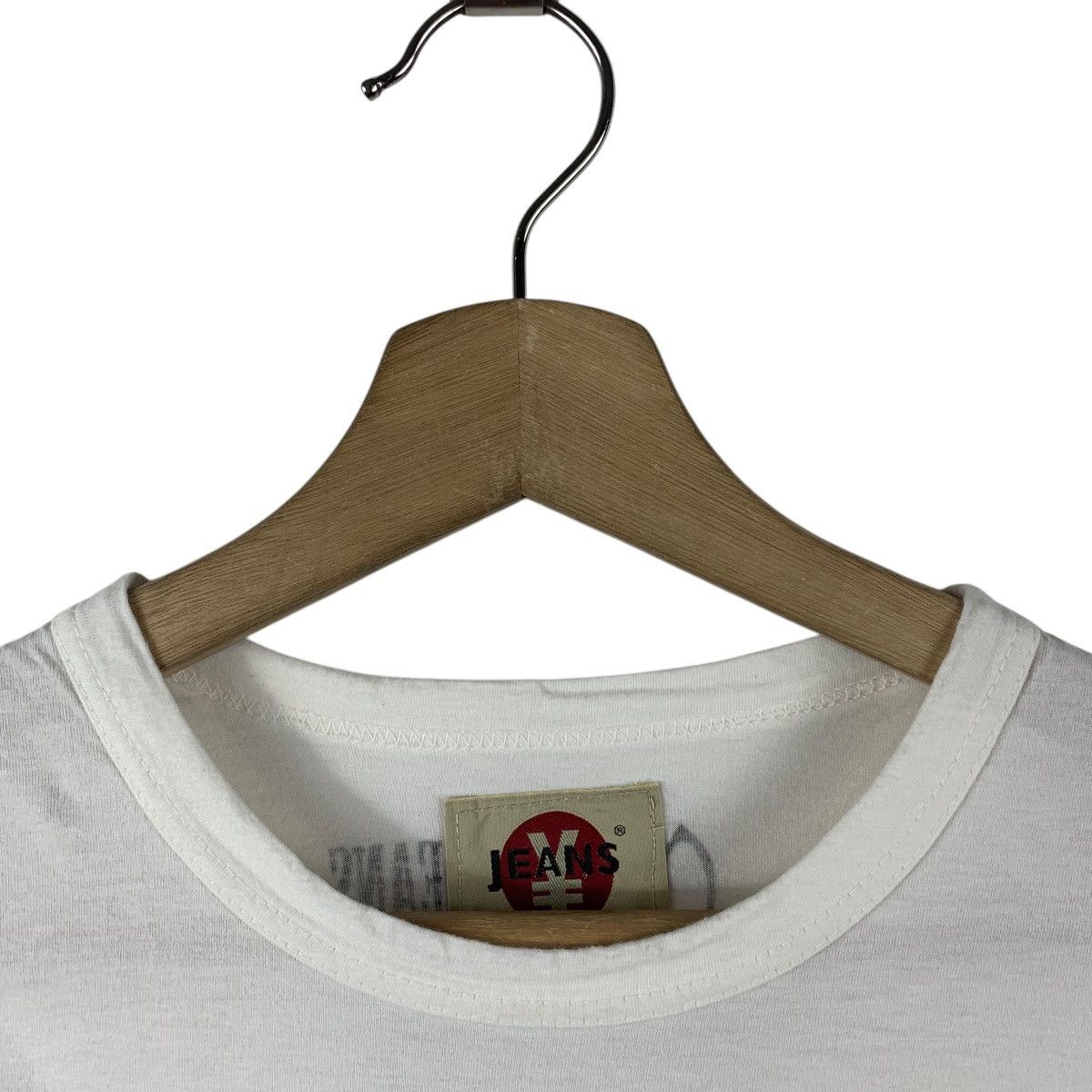 Japanese Brand × Vintage Vintage 00s YEN JEANS red summer 2006 tee Size US M / EU 48-50 / 2 - 5 Thumbnail