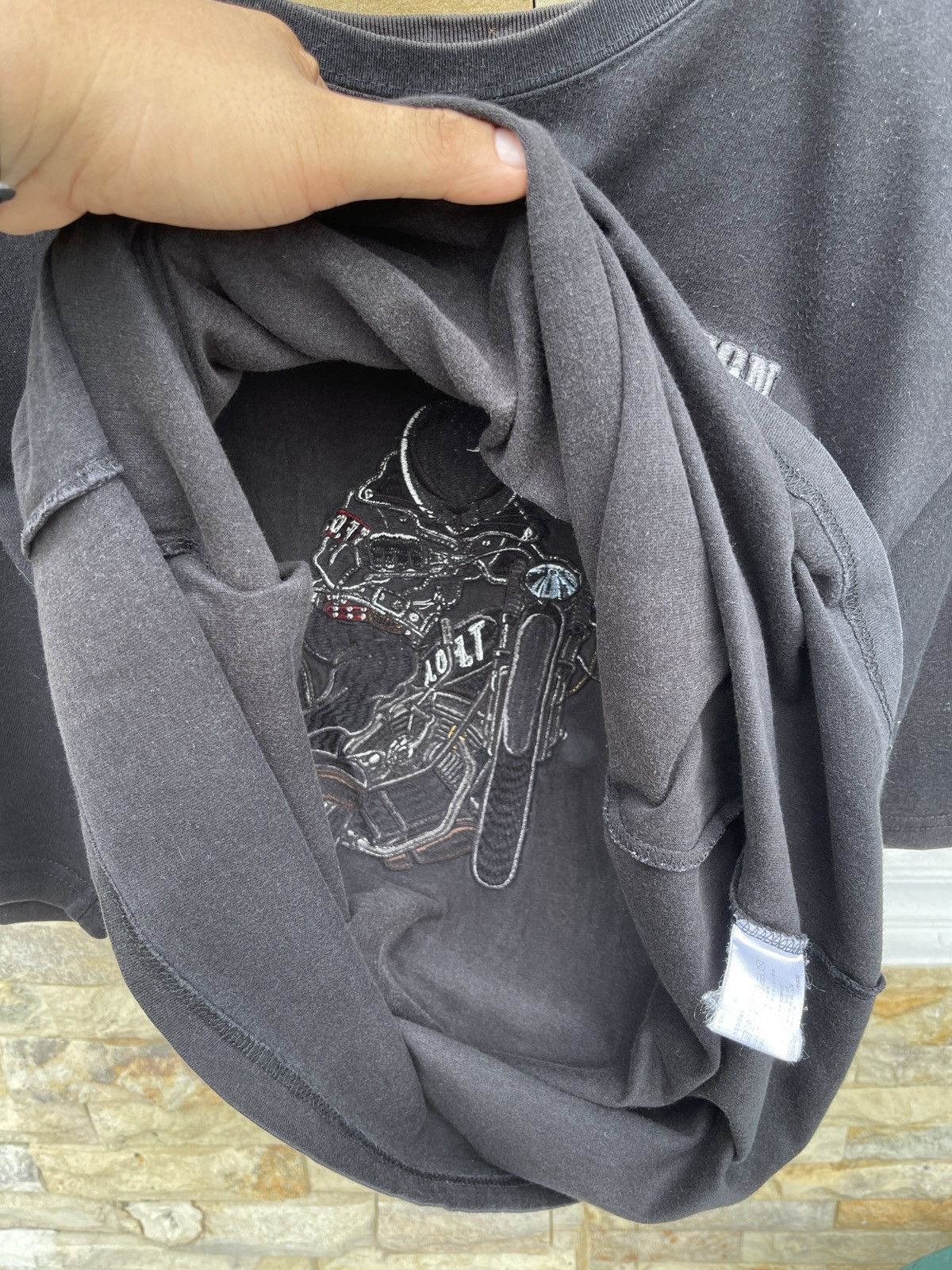 Japanese Brand Rare🔥 VANSON Leather Death Rabbit TFOA Embroidered Tee Size US XL / EU 56 / 4 - 11 Thumbnail