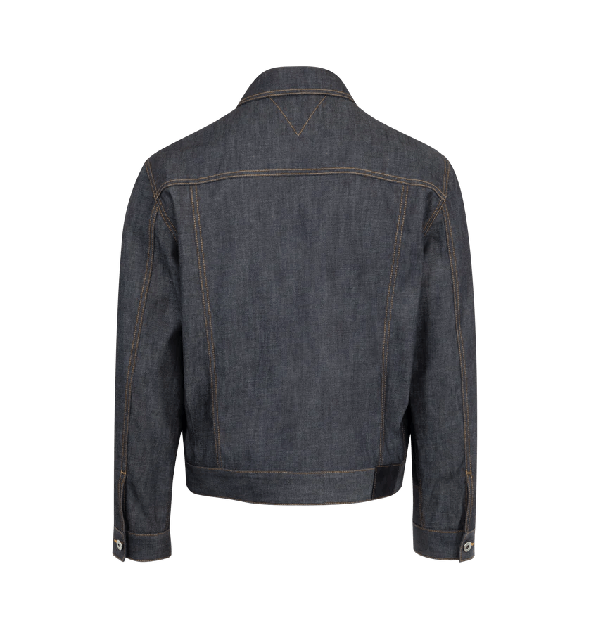 Bottega Veneta o1h1sh10526 Denim Jacket in Navy Blue/Indigo Size US S / EU 44-46 / 1 - 2 Thumbnail