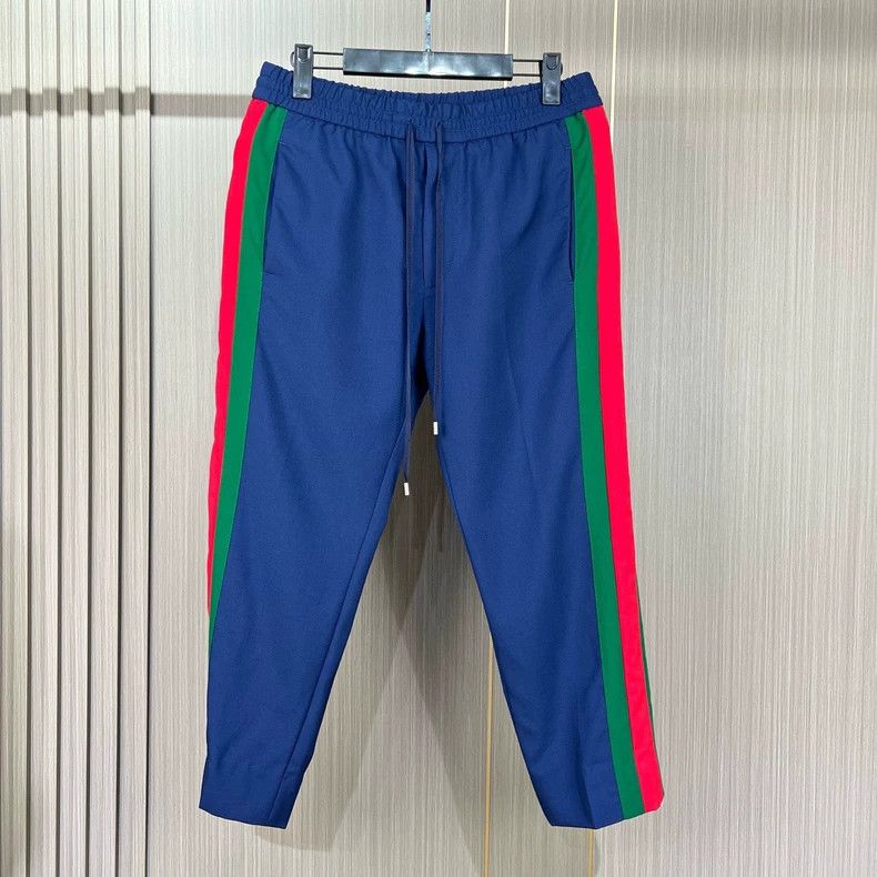 Gucci Gucci Red and green striped casual pants 2504-Nextarrow Size US 30 / EU 46 - 1 Thumbnail