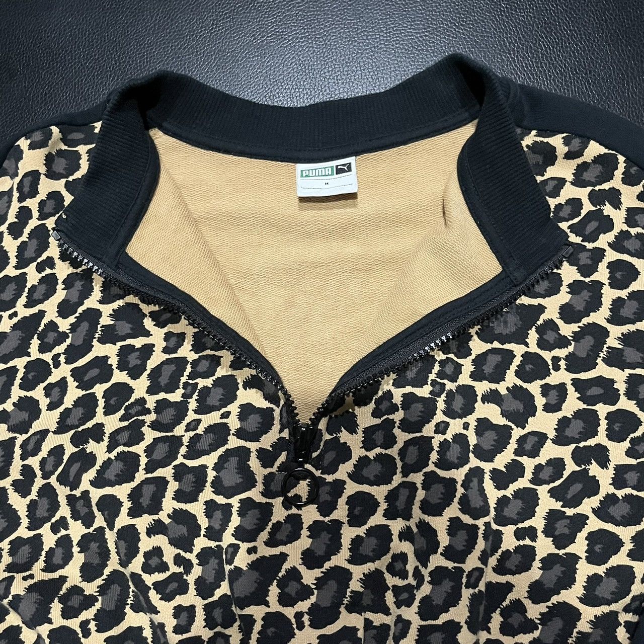 Puma Puma Wild Pack Leopard Cropped Half Zip Pullover Size M / US 6-8 / IT 42-44 - 8 Thumbnail