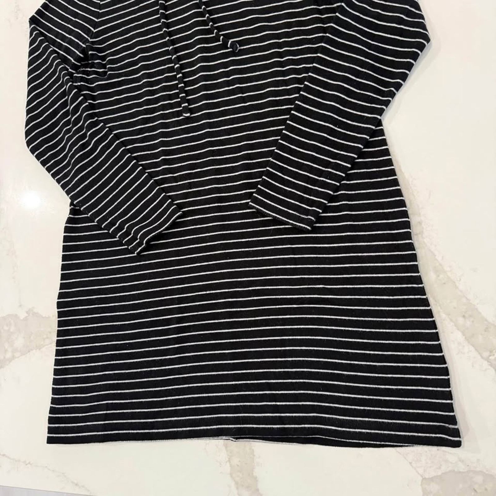 Lou & Grey Lou & Grey Striped Hooded SoftKnit Sweater Dress Women Small Size S / US 4 / IT 40 - 2 Thumbnail