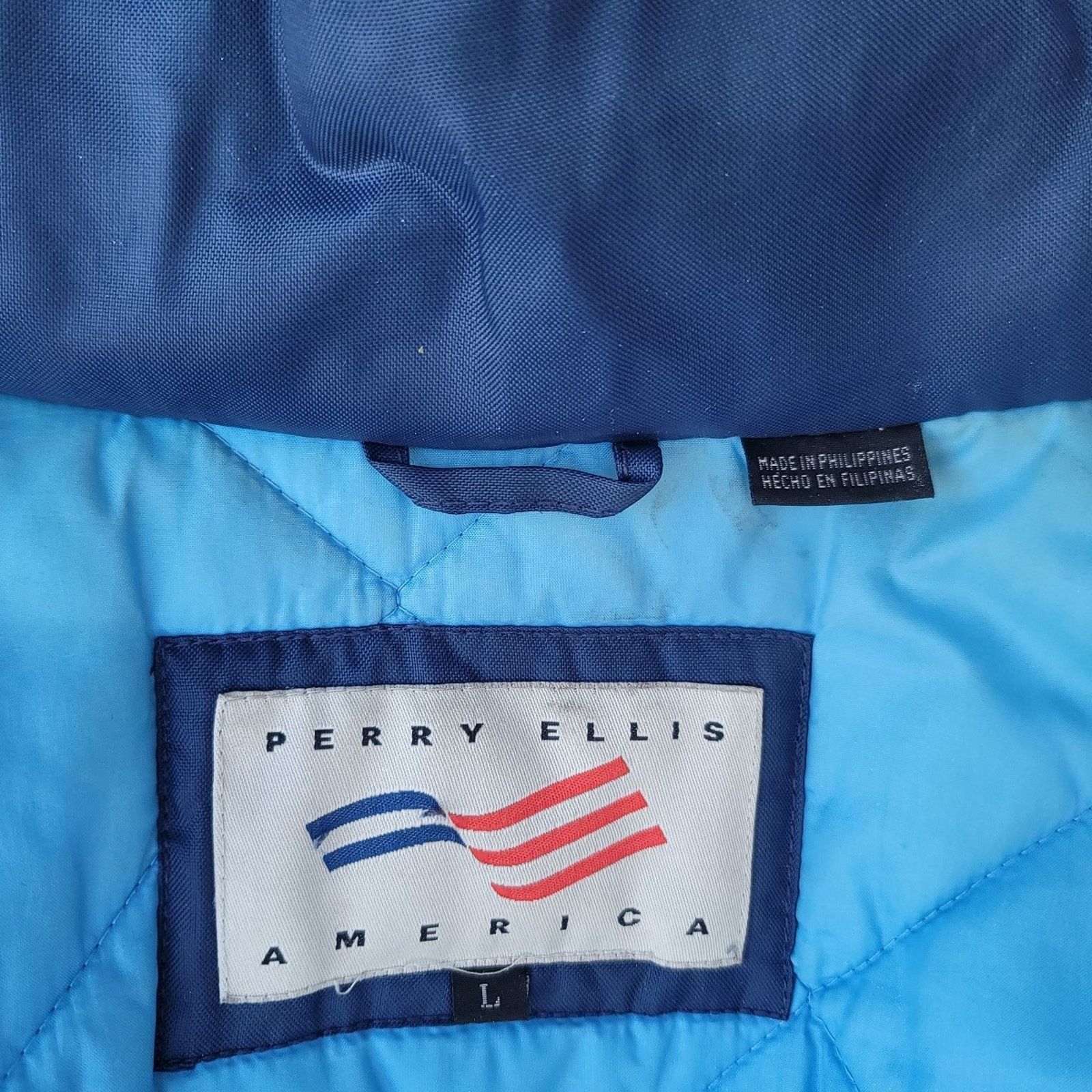 Perry Ellis Vtg Perry Ellis America Winter Jacket Size US L / EU 52-54 / 3 - 7 Thumbnail