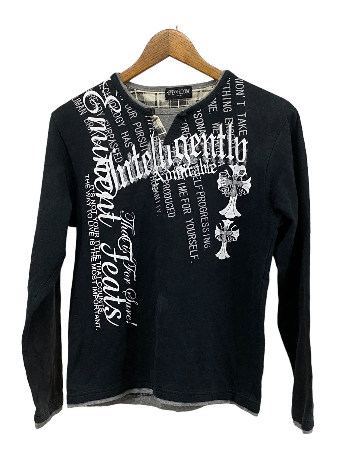 Hysteric Glamour × Japanese Brand Sevenzeroone Japan Intelligence Cross Religion Eminent Feats Size US S / EU 44-46 / 1 - 2 Thumbnail